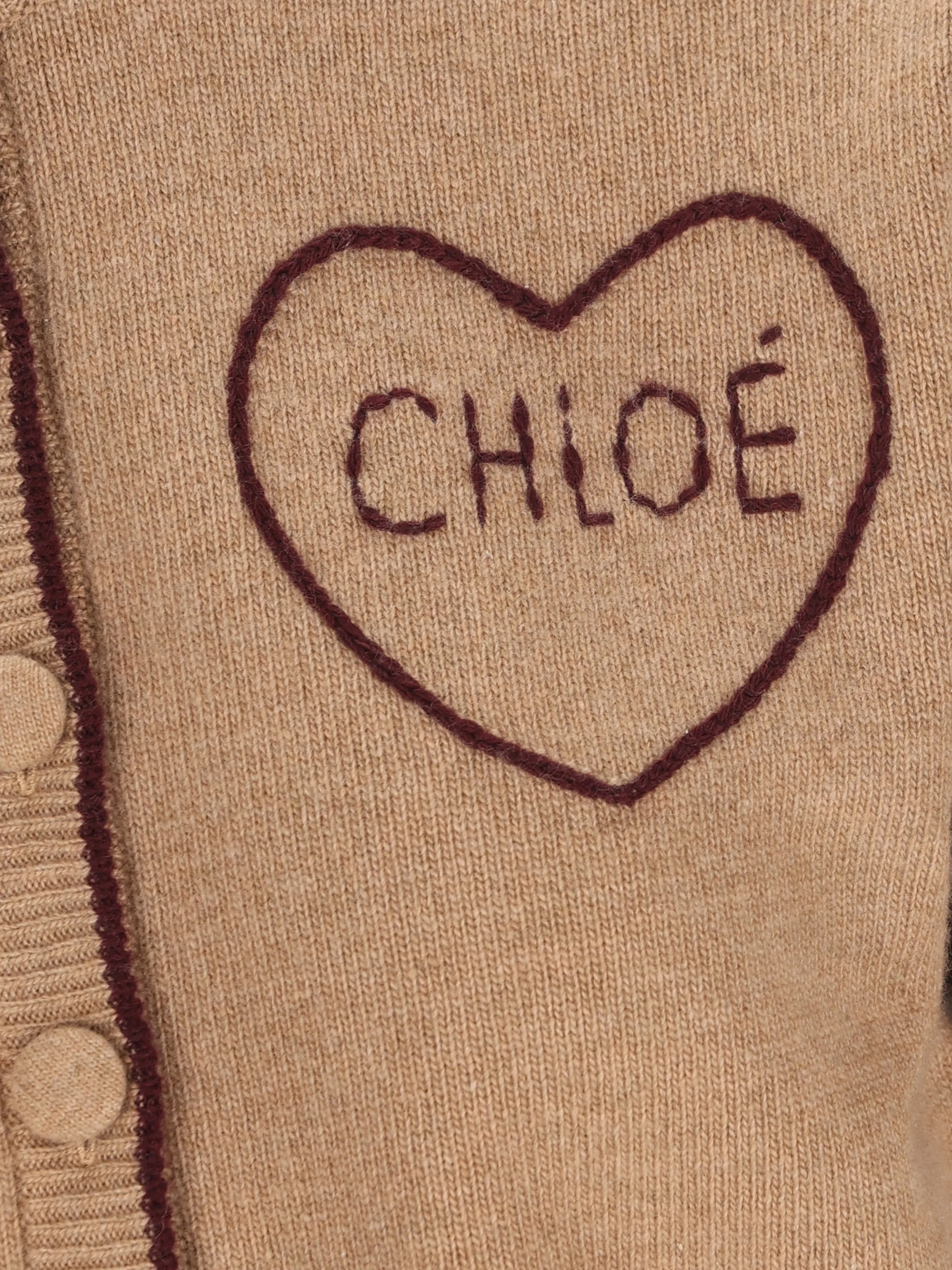 Cardigan realizzato in lana e cashmere. CH26AMC15710 218 CHLOE' 