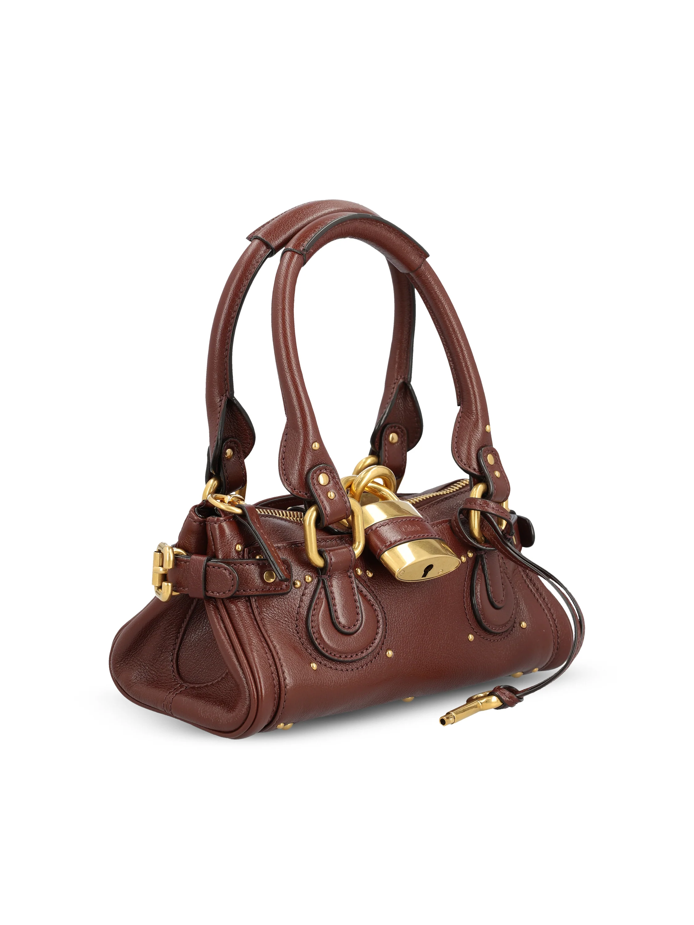 Borsa Paddington piccola in pelle granata CH26SS805P75 27M CHLOE' 