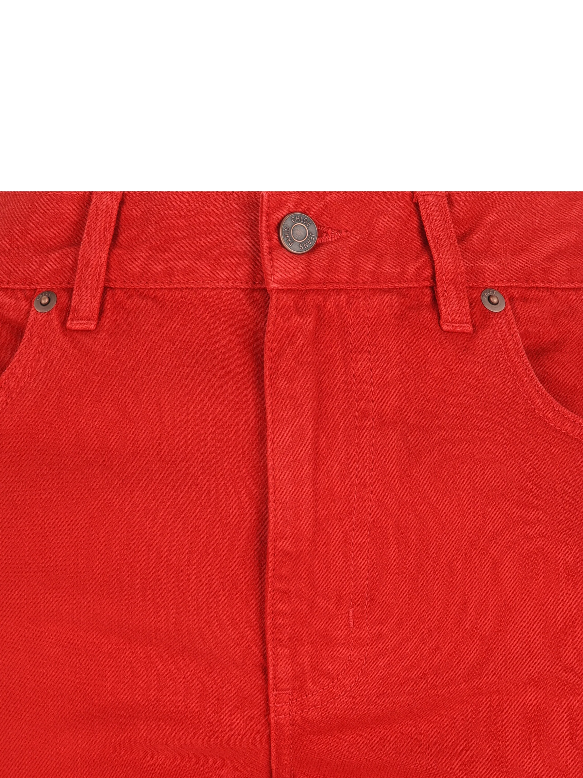 Jeans slim in denim di cotone biologico. CH26WDP21159 656 CHLOE' 