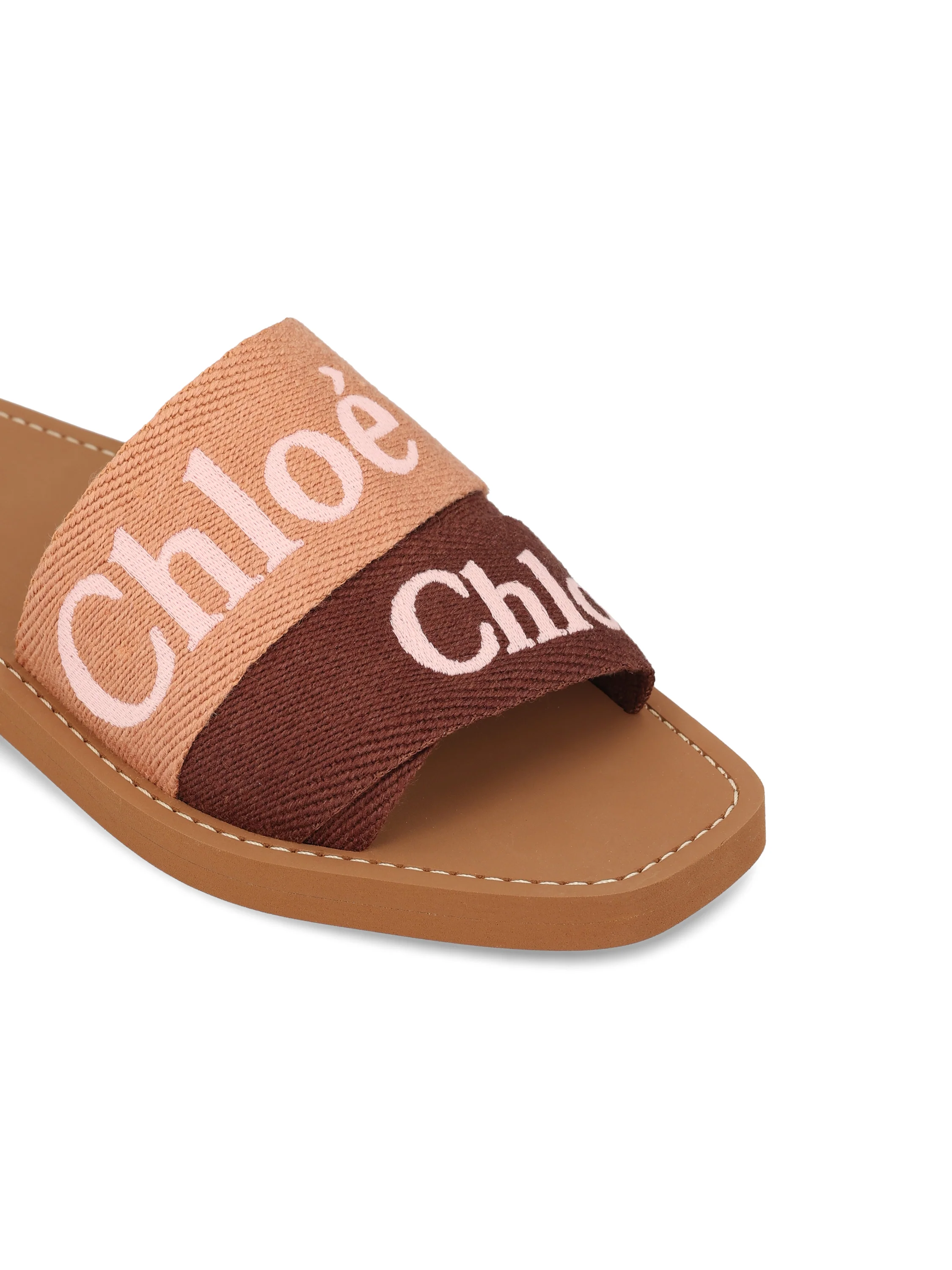 Sabot in lino e poliestere. CHC23U188EF 6I3 CHLOE'