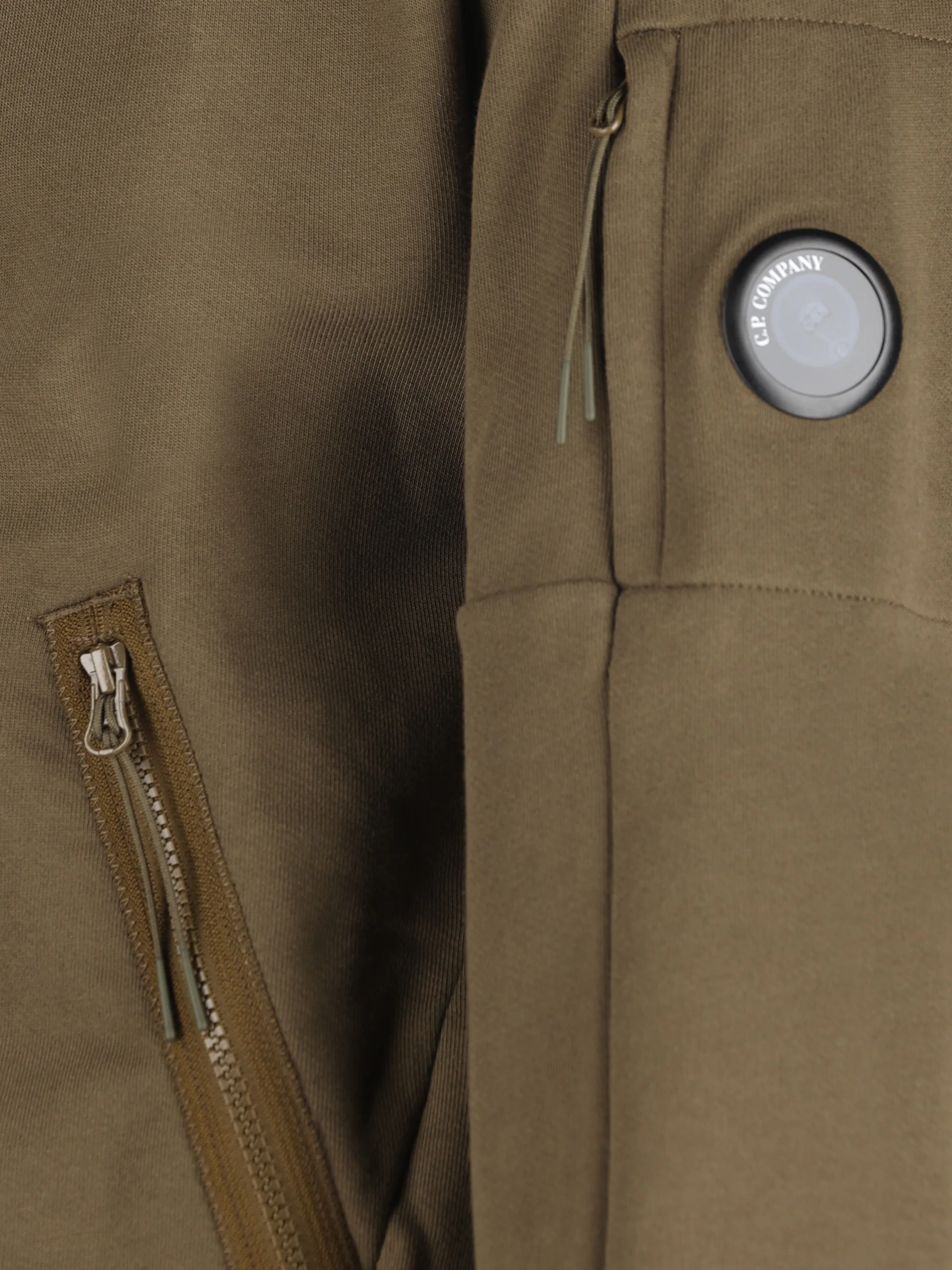 Felpa uomo C.P. Company Diagonal Raised Fleece Lens Hooded Zip 21CMSS716A 005086W683 C.P COMPANY 