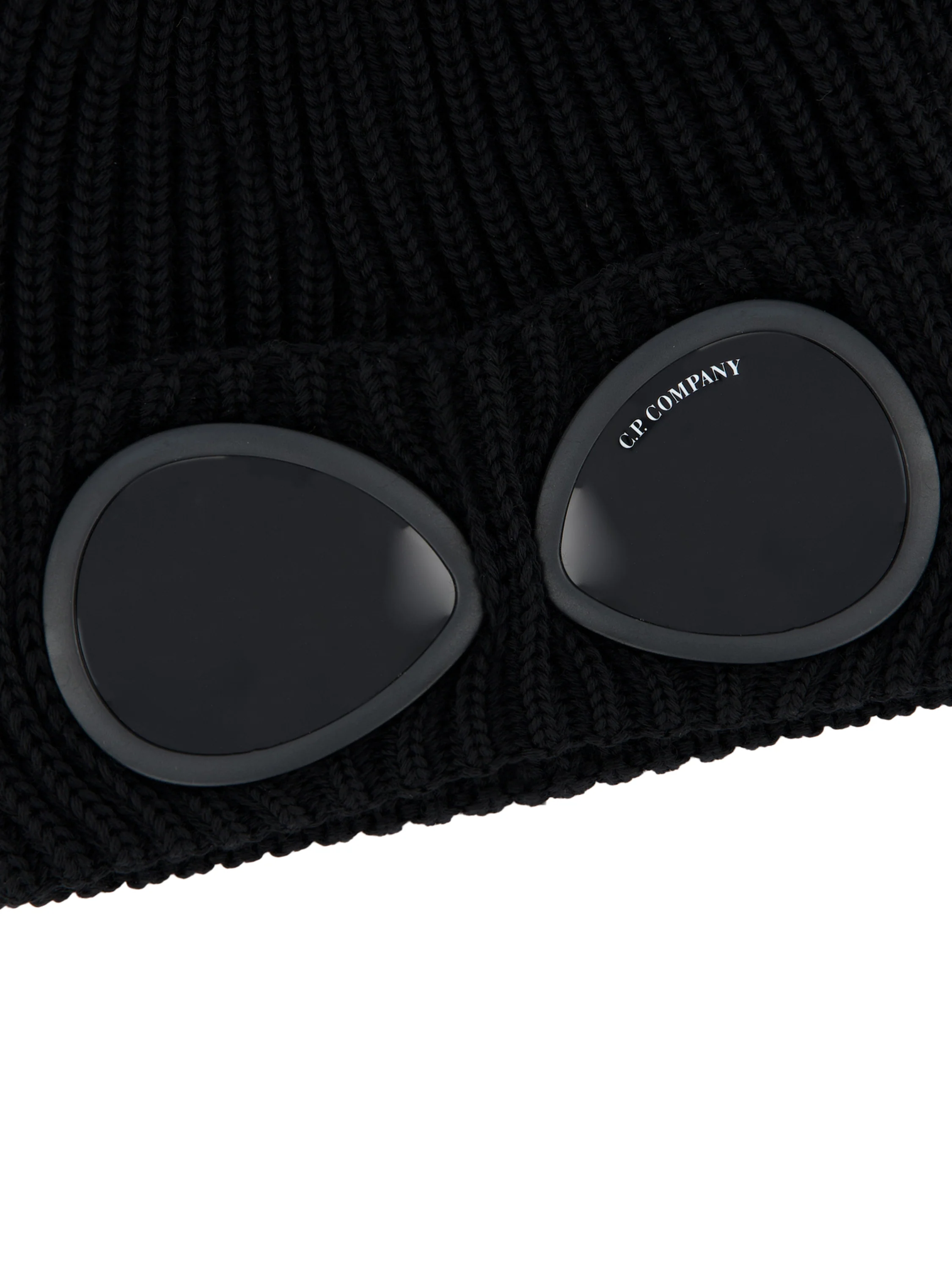 Extrafine Merino Wool Goggle Beanie Nero RFCMAC742A 005509A999 C.P COMPANY 