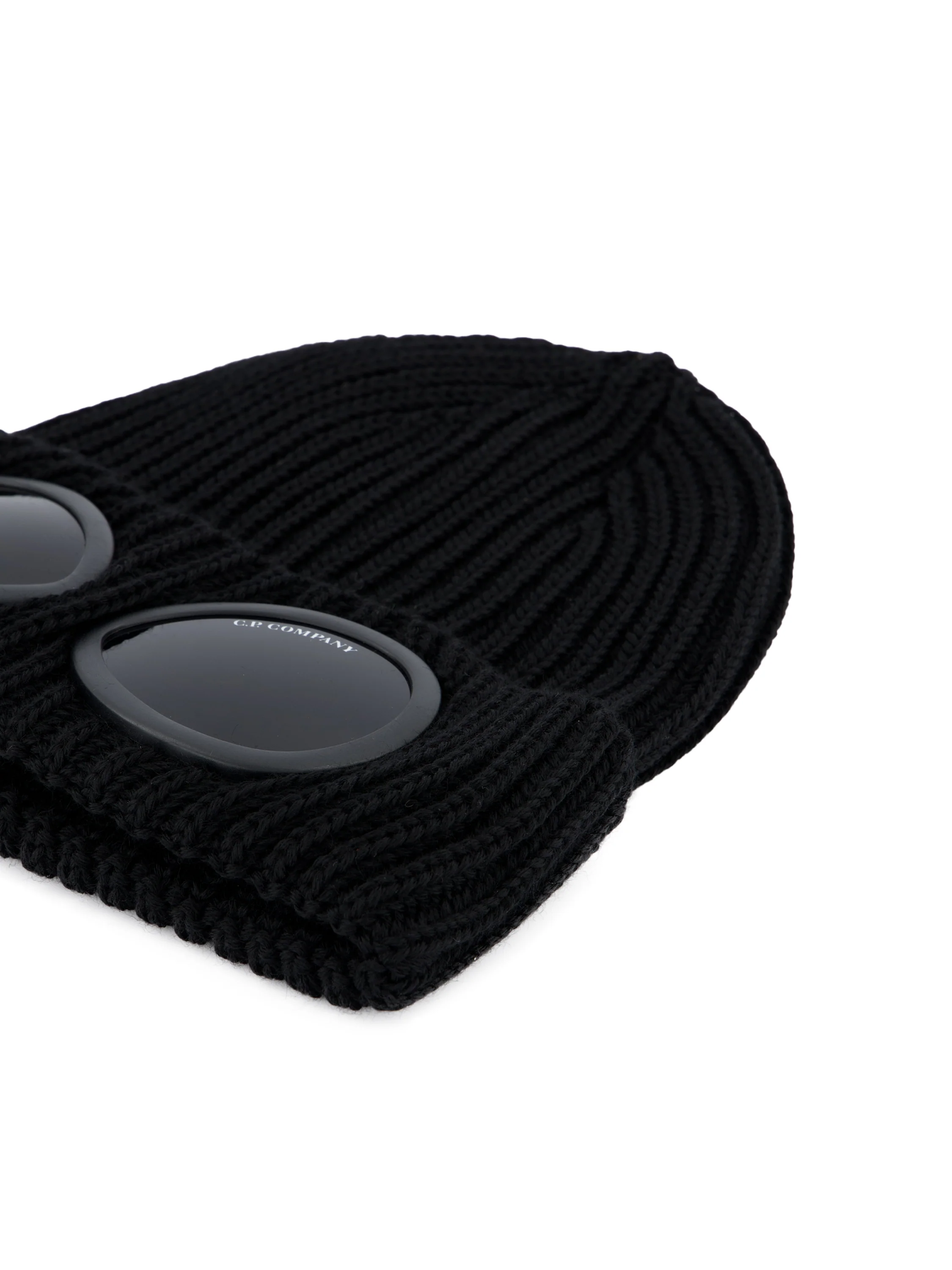 Extrafine Merino Wool Goggle Beanie Nero RFCMAC742A 005509A999 C.P COMPANY 