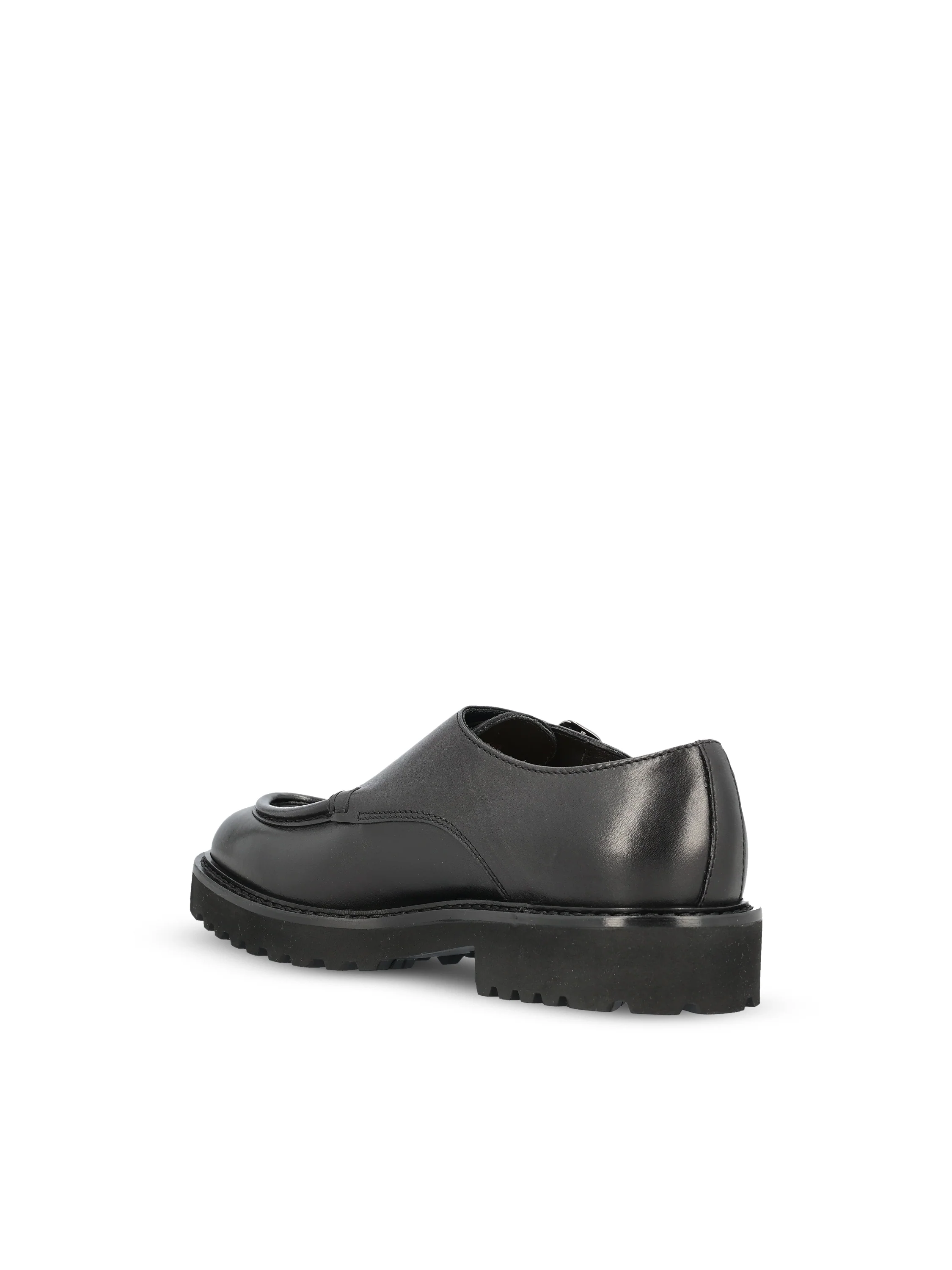 Scarpa doppia fibbia in pelle nera DU2738PHILUF159NN00  DOUCAL'S 
