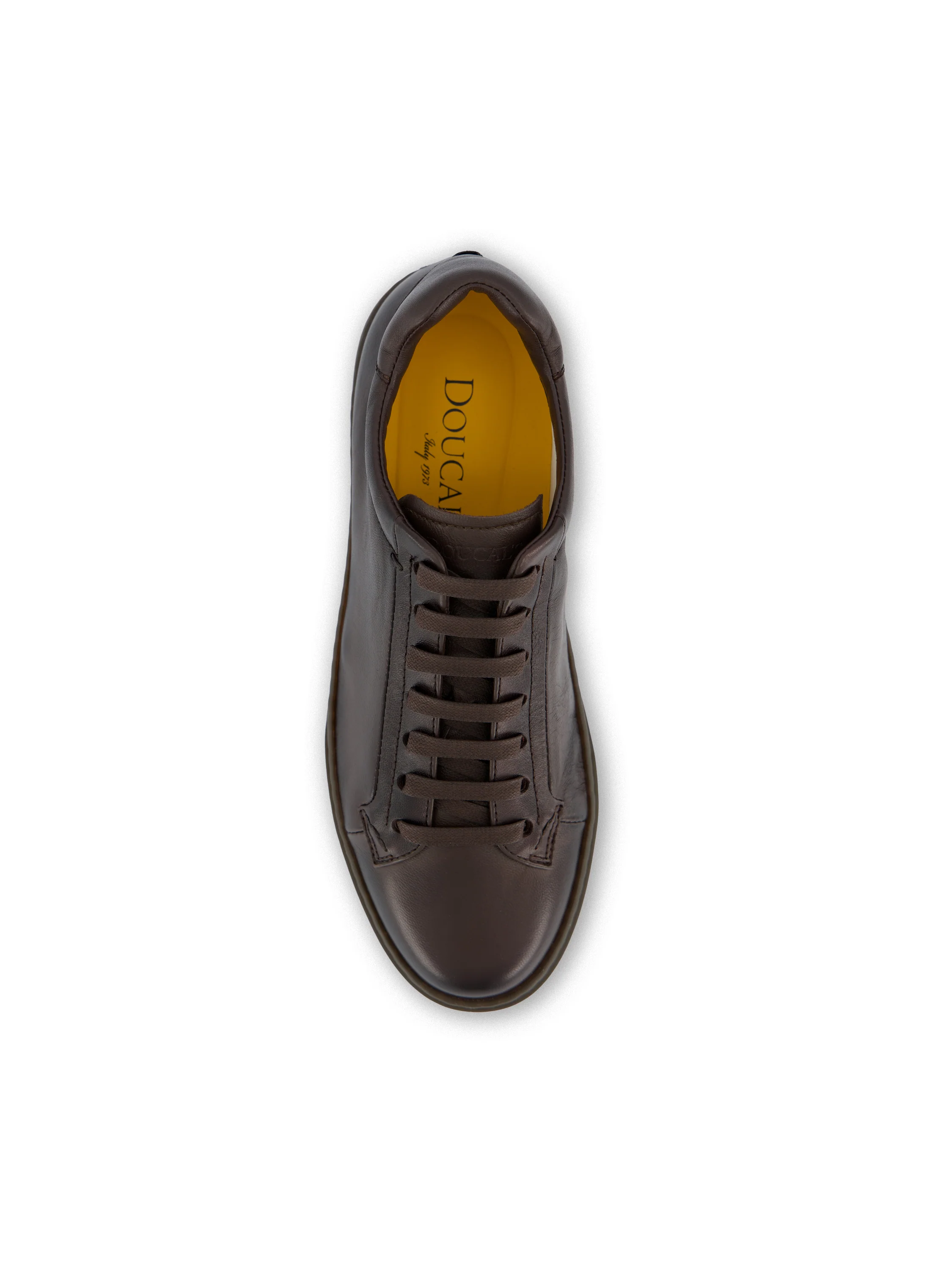Sneaker Doucal's in pelle testa di moro DU3552SPENUF282OM00 DOUCAL'S
