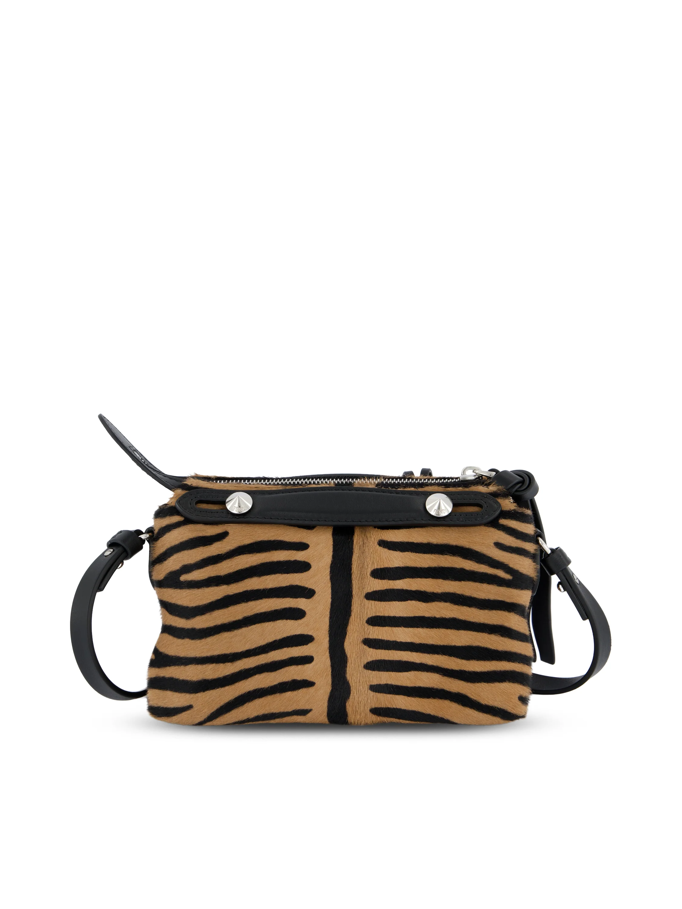 Minibag in pelle effetto cavallino 8BS098 B1F5F0RQ9 FENDI