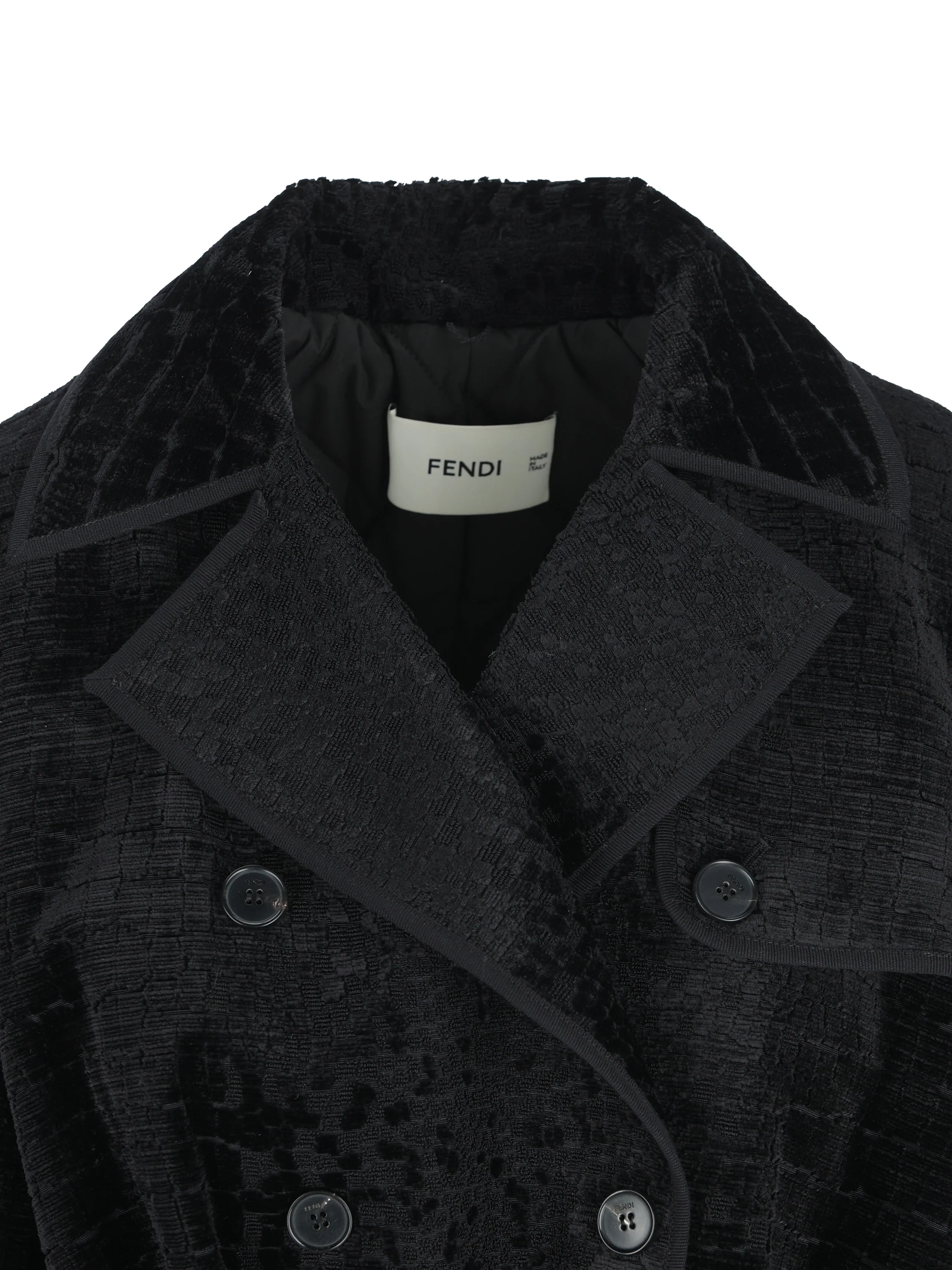 Cappotto realizzato in misto seta. FF6218 AMYAF0QA1 FENDI 