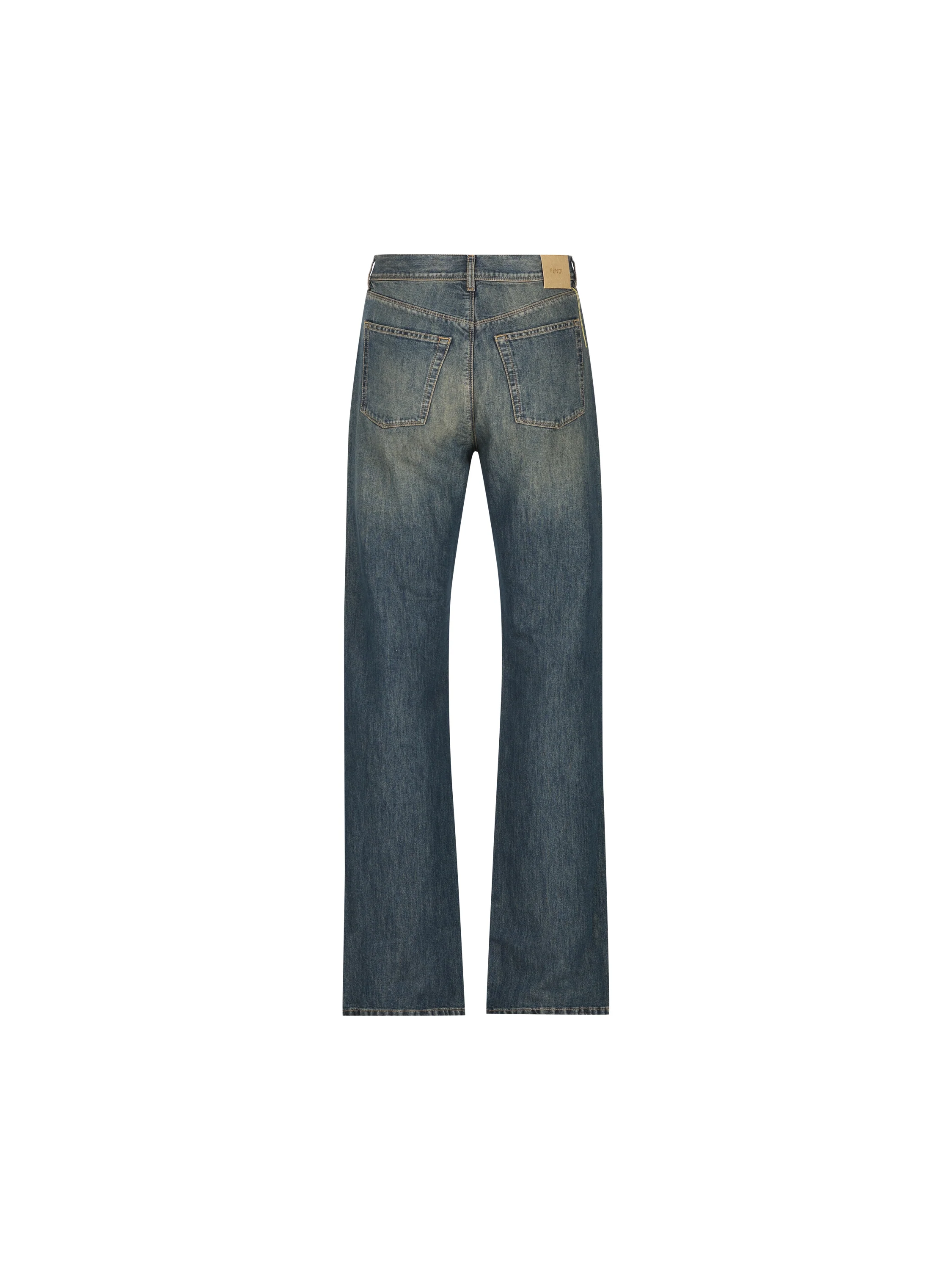 Pantaloni 5 tasche regular fit, realizzati in denim FLP377 B1PDF19S8 FENDI 