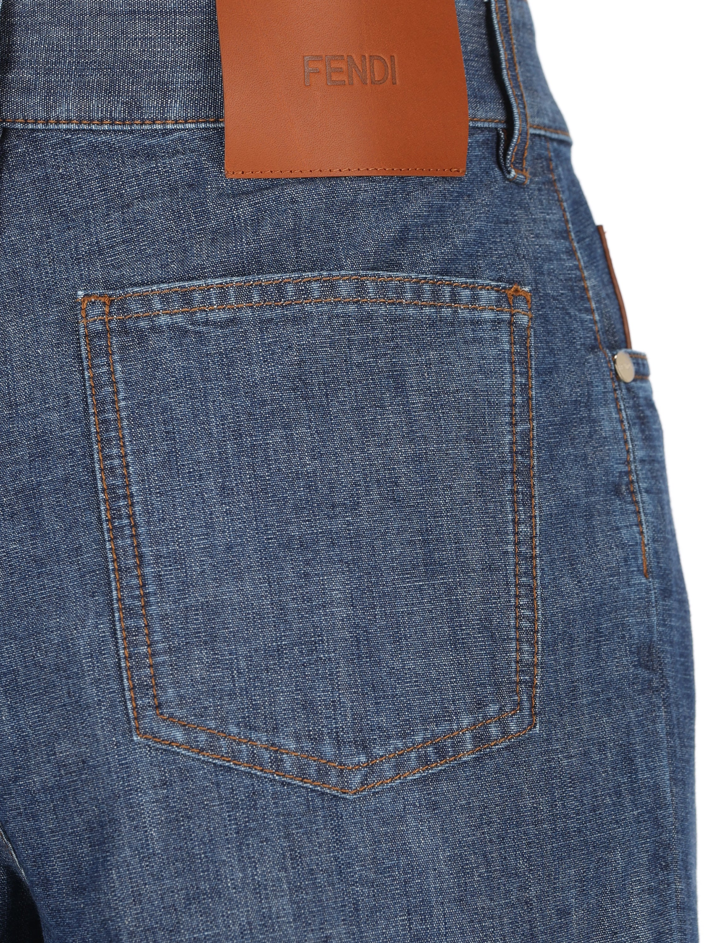 Pantaloni in cotone. FLP863 AW8HF0QB0 FENDI