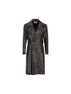 Trench in pelle ebano crackled FPJ165 B1OPF0TU7 FENDI 