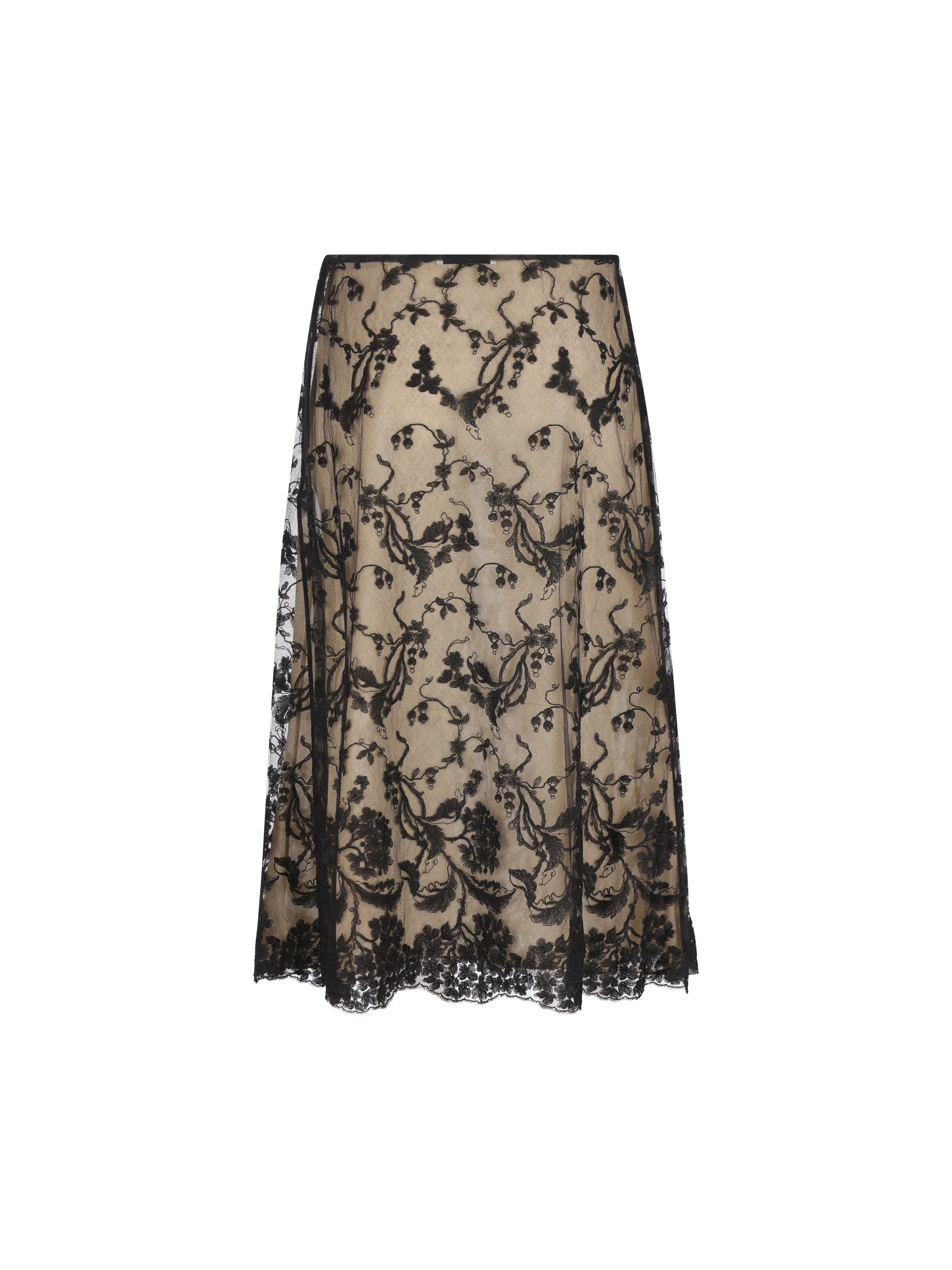 Gonna in pizzo Peonia. FQ7756 AMVIF0QA1 FENDI 