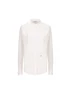 Camicia in Popeline di Cotone con Plastron Plissé FS8391 AMVLF0QA0 FENDI 