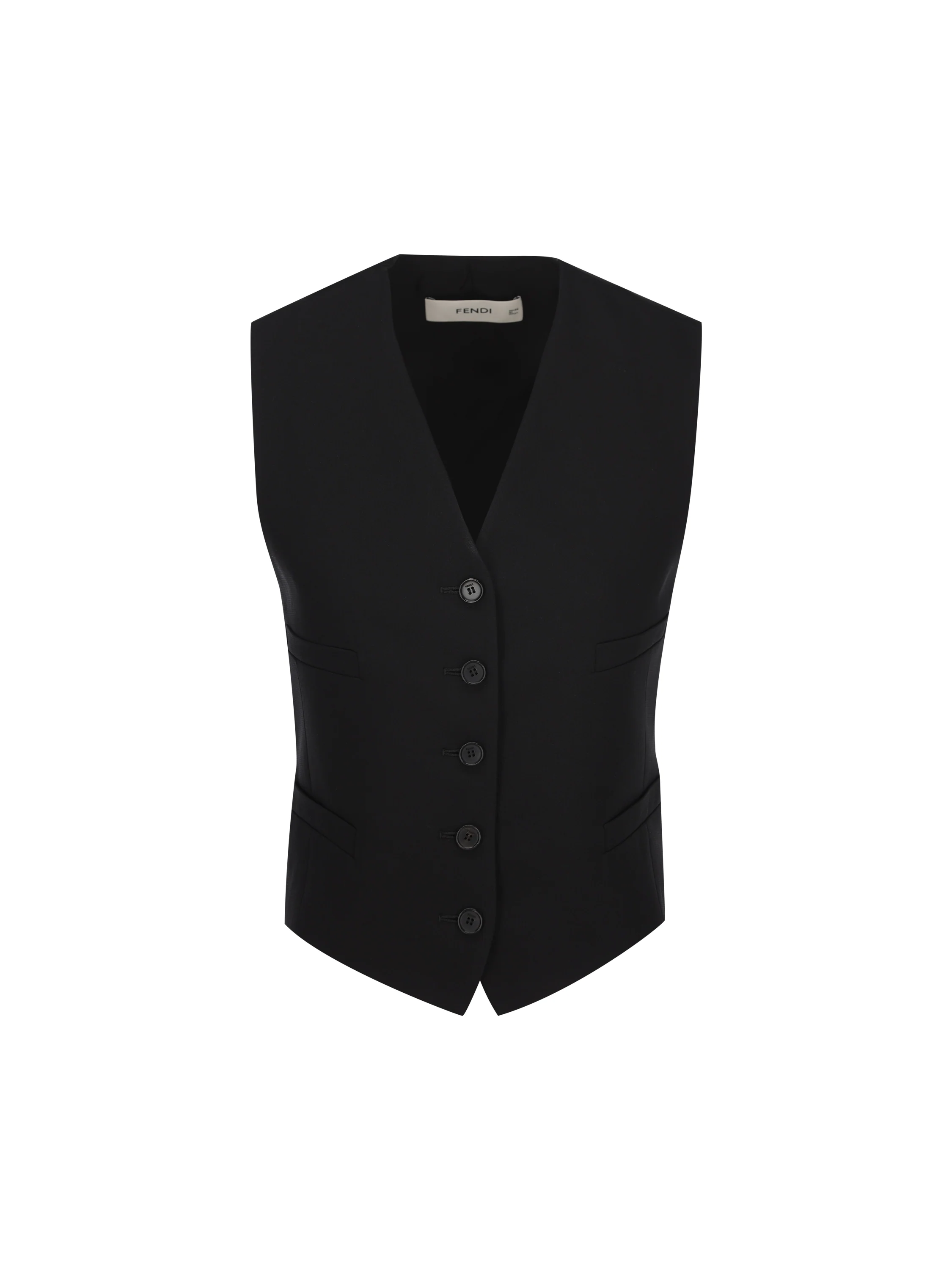 Gilet realizzato in seta e cotone. FT6005 B1H2F0QA1 FENDI 