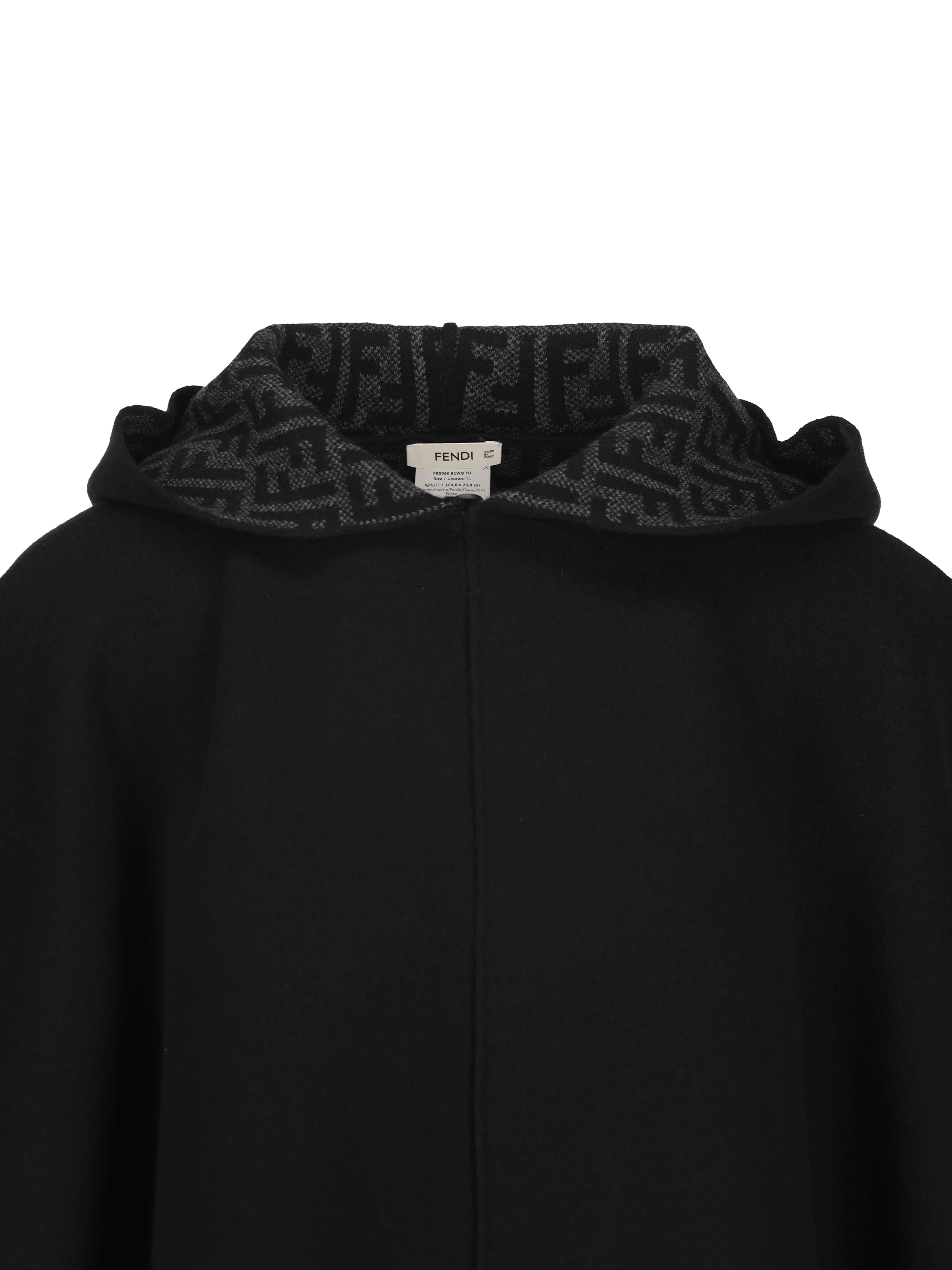 Poncho realizzato in cashmere. FXX060 B1WQF0D9J FENDI 