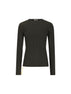 Maglia in lana verde a coste FZX226 B1Q1F0QQ4 FENDI 