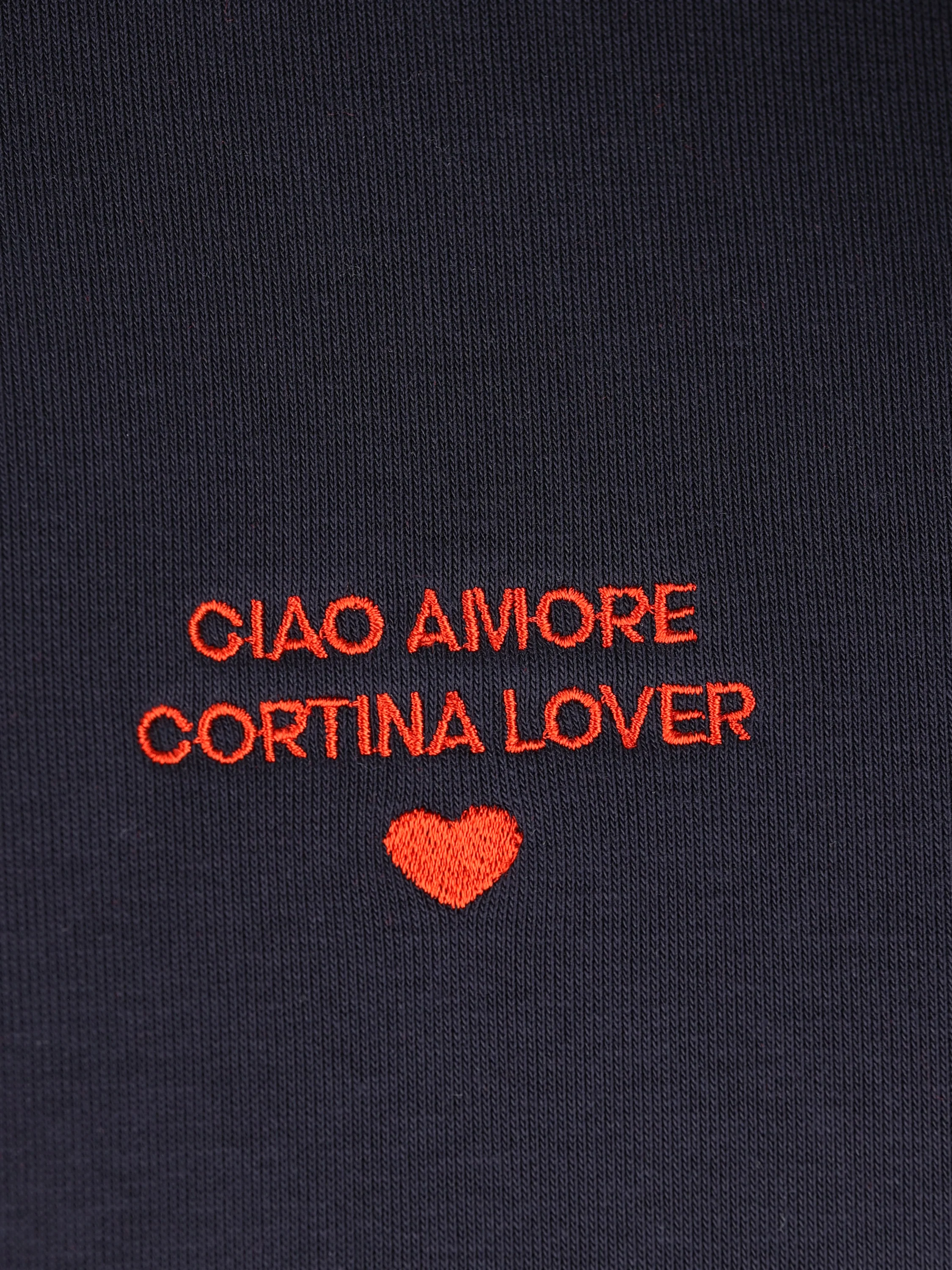 Felpa Ciao Amore Cortina Lover Blu FK2702 03 GIADA BENINCASA