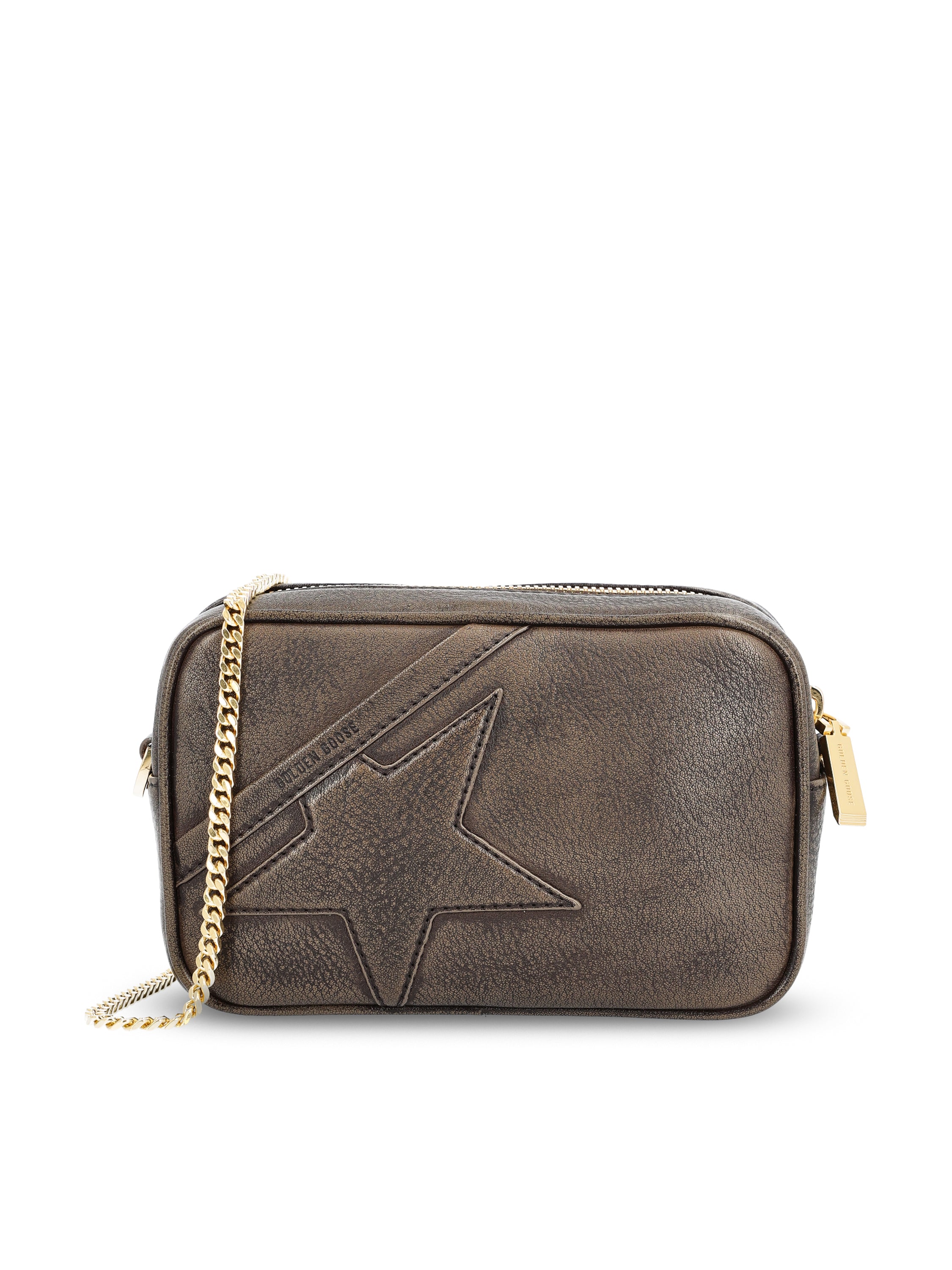 Borsa realizzata in pelle di bovino. GWA00228 A00075955357 GOLDEN GOOSE 
