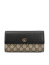 Portafoglio realizzato in pelle e tessuto. 456116 AAE5E1069 GUCCI 