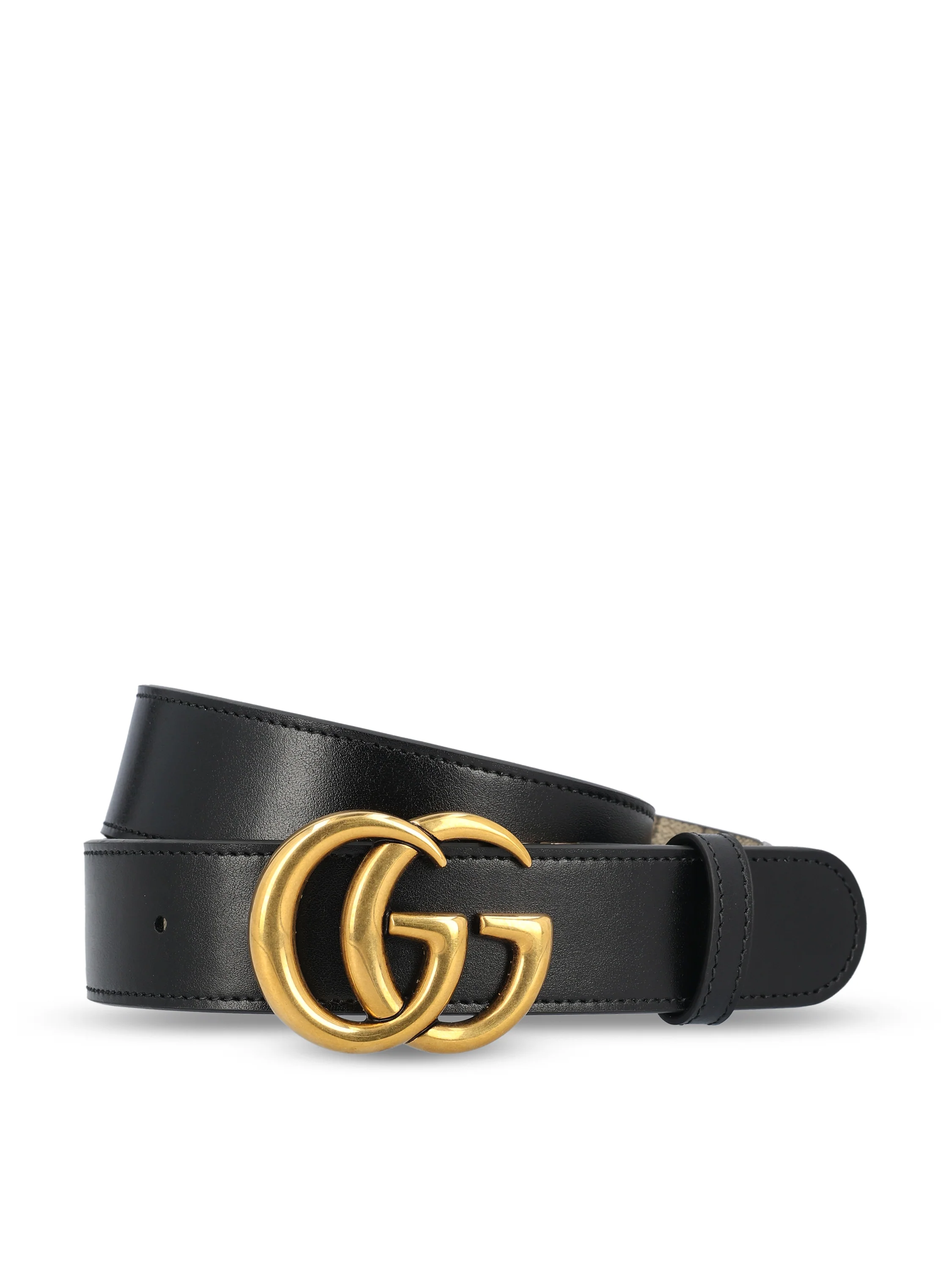 Cintura reversibile realizzata in tessuto e pelle. 659416 92TIC9769 GUCCI
