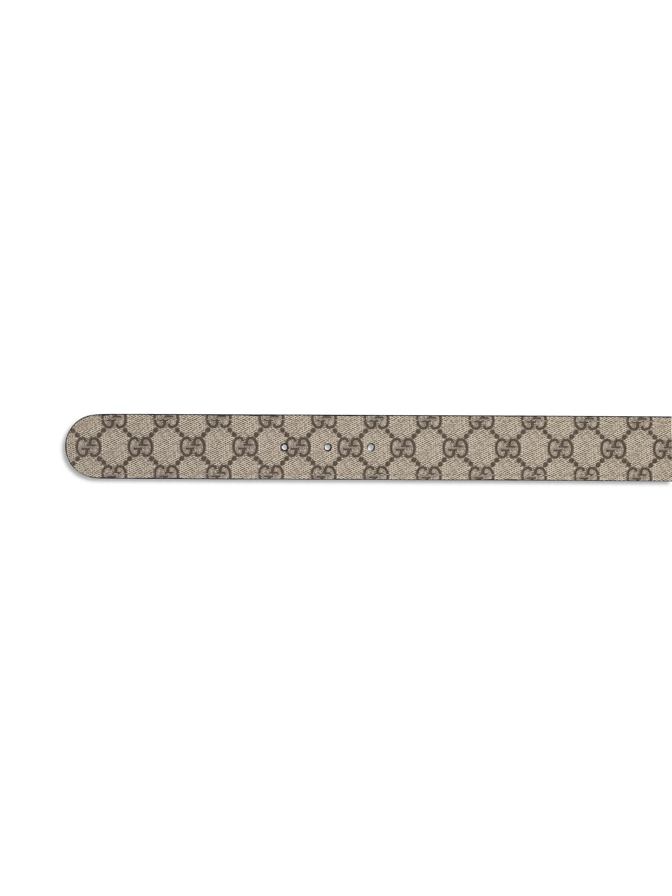 Cintura reversibile realizzata in tessuto e pelle. 659416 92TIC9769 GUCCI 