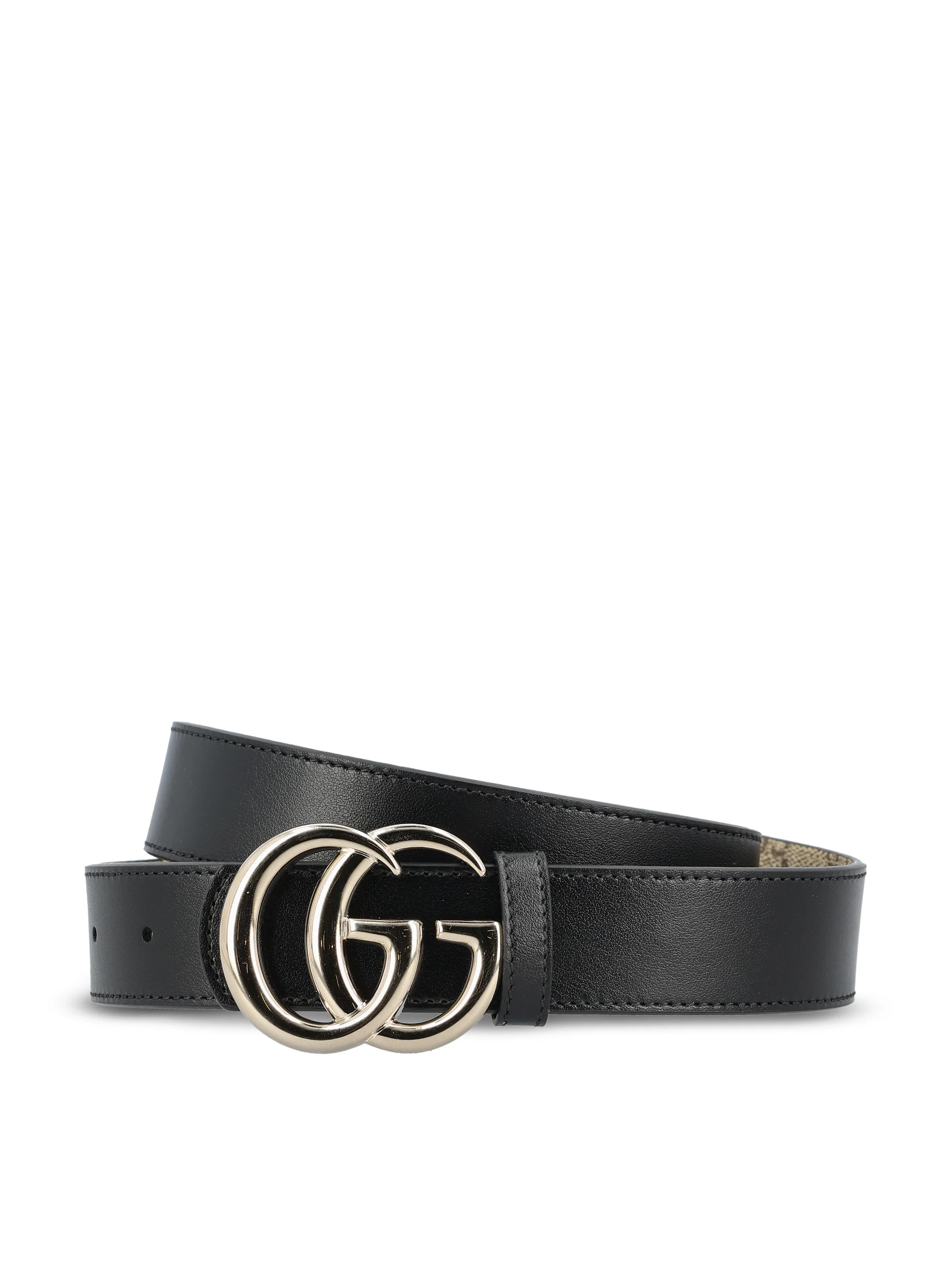 Cintura reversibile realizzata in tessuto e pelle. 847131 FAFCN9759 GUCCI 