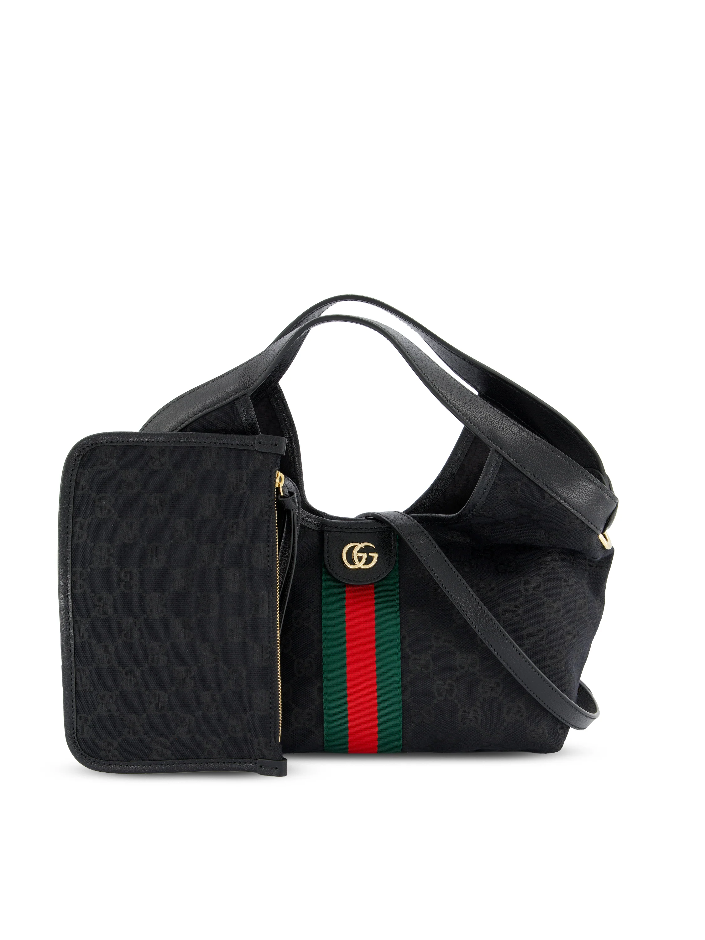 Borsa Shopping Gucci Giglio misura piccola in tessuto GG nero 860845 FAFWA1053 GUCCI 