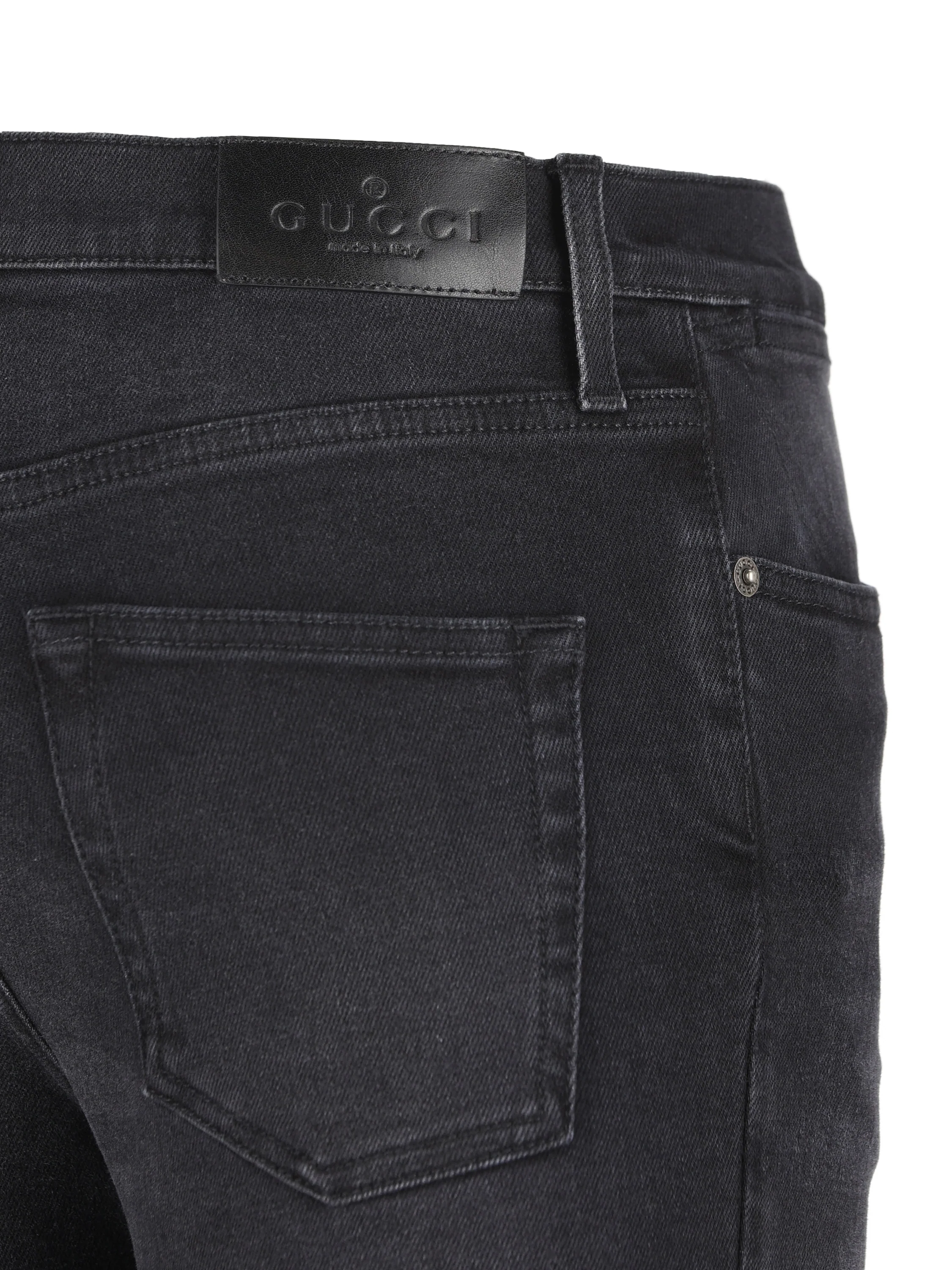 Pantalone skinny in denim di cotone 865596 XDDHR1000 GUCCI 