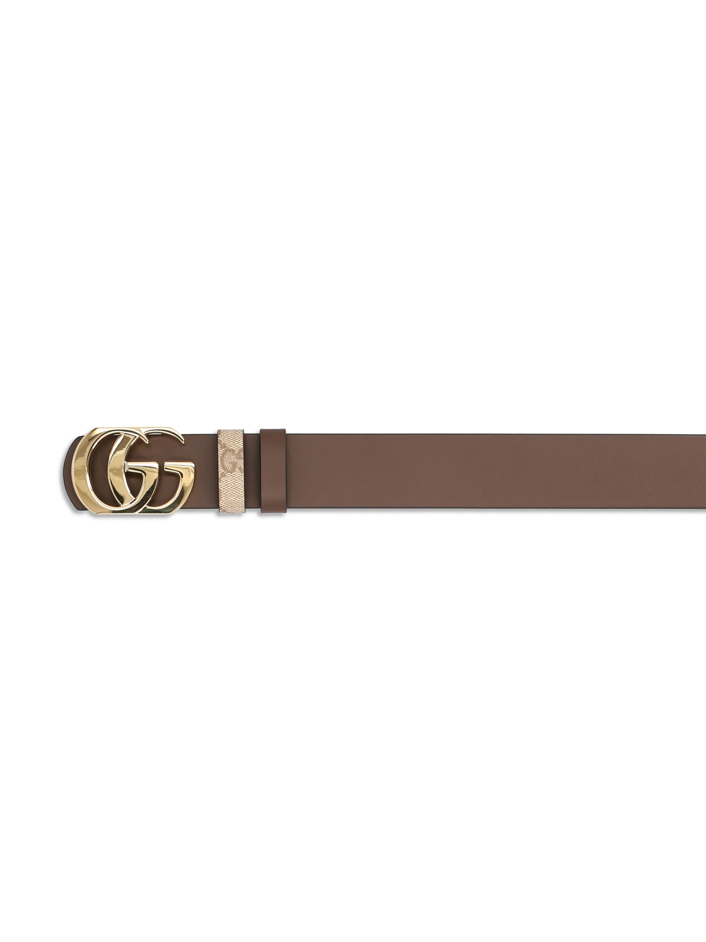 Cintura in tessuto e pelle. 874723 AAGRK9751 GUCCI 