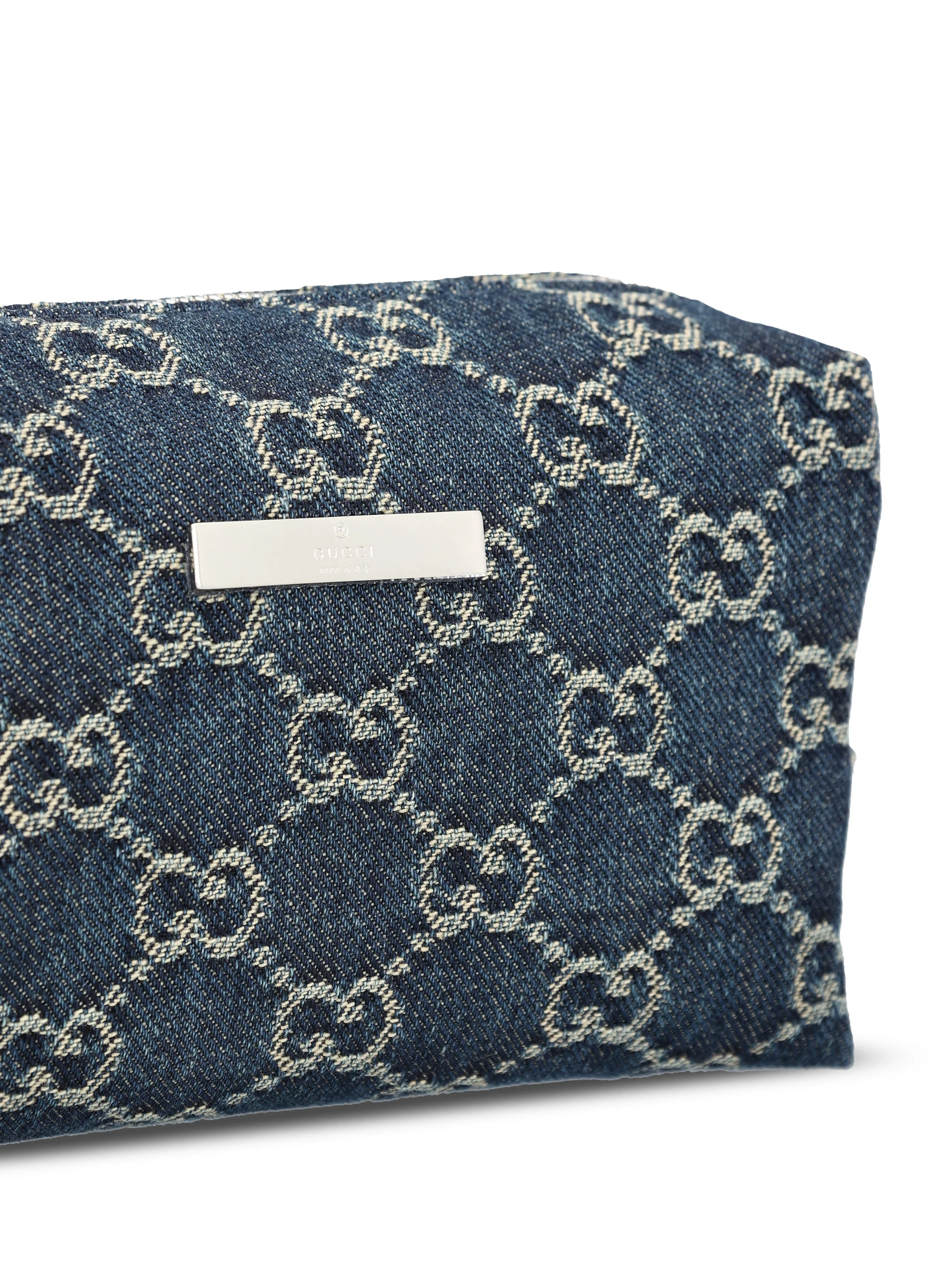 Porta cosmetici realizzato in denim. 875801 FAF6E4039 GUCCI 