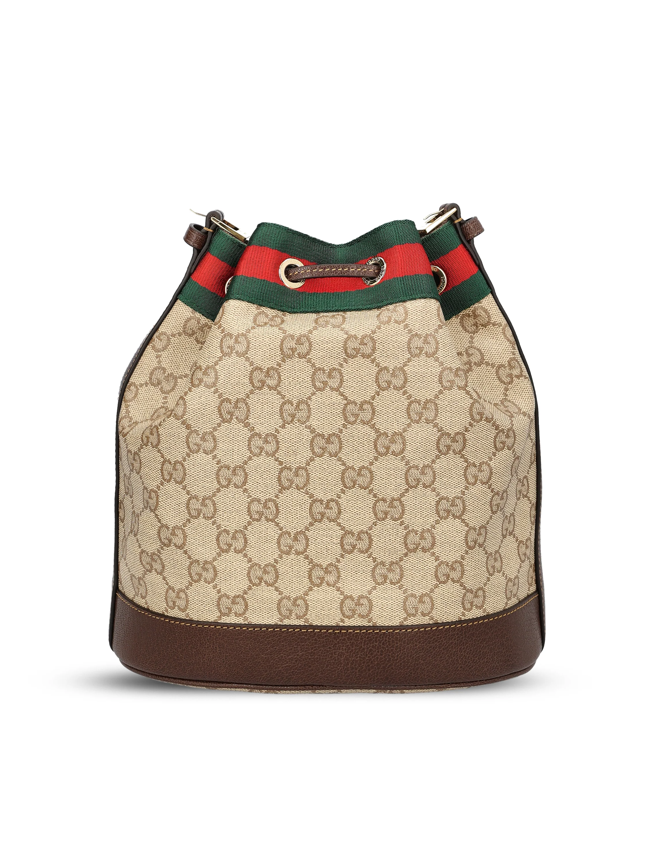 Mini borsa a secchiello in tessuto. A002GW FAF798547 GUCCI