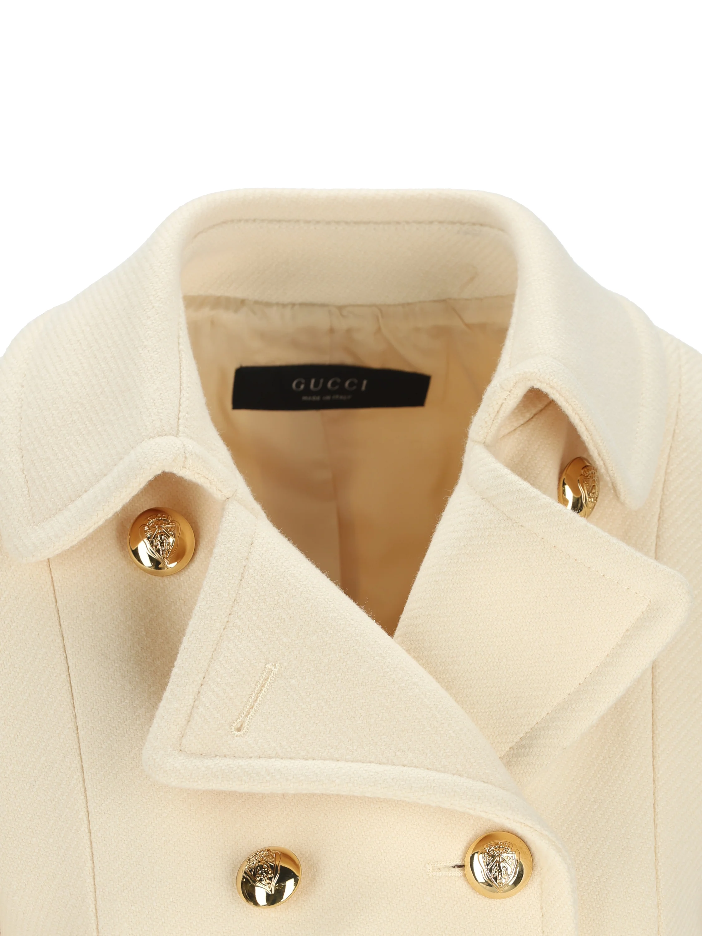 Cappotto realizzato in lana e poliammide. A0081W ZAVYW9524 GUCCI 