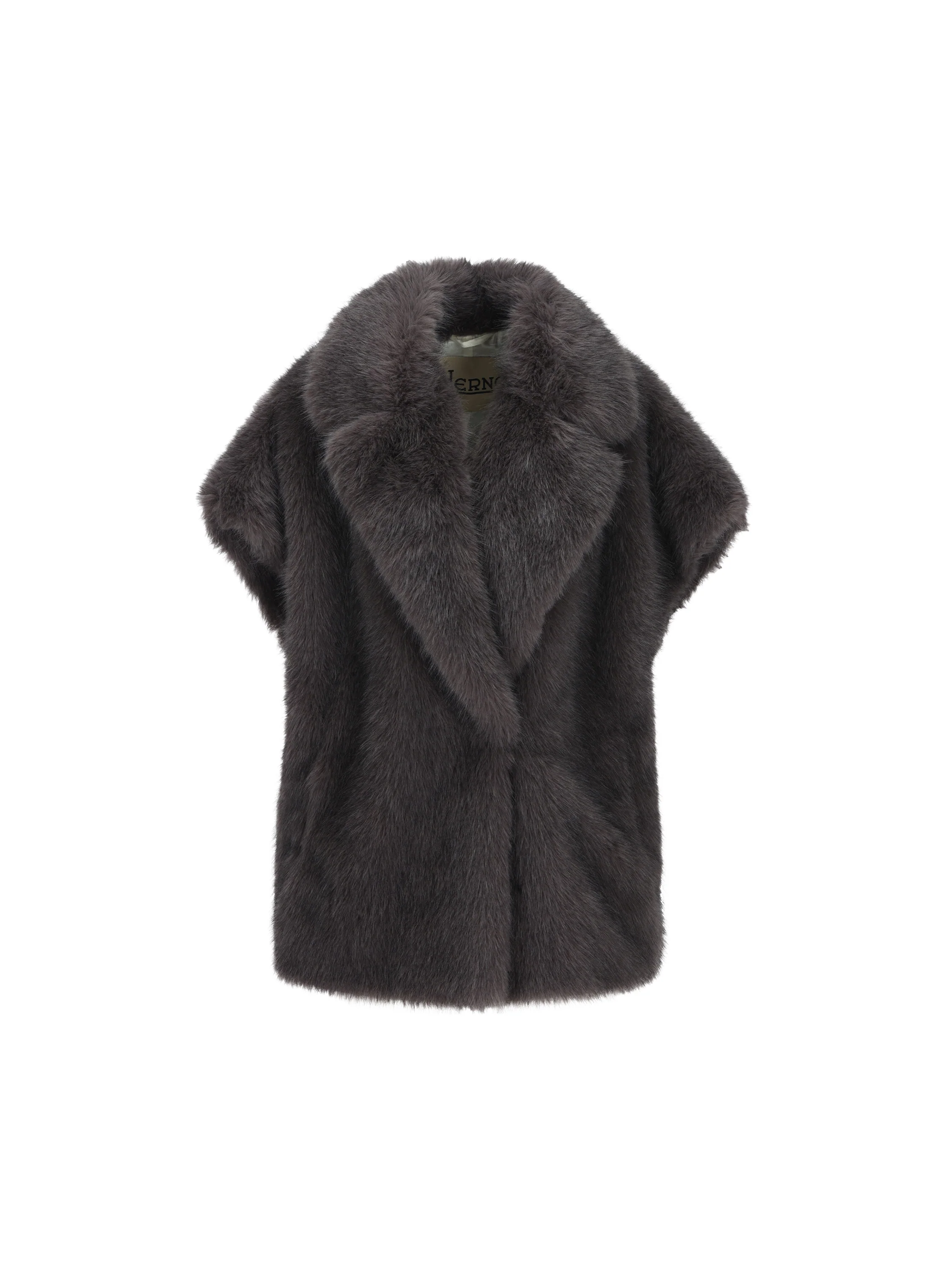 Smanicato in tessuto sintetico sostenibile con pelo lungo. GC000607D 129089487 HERNO 