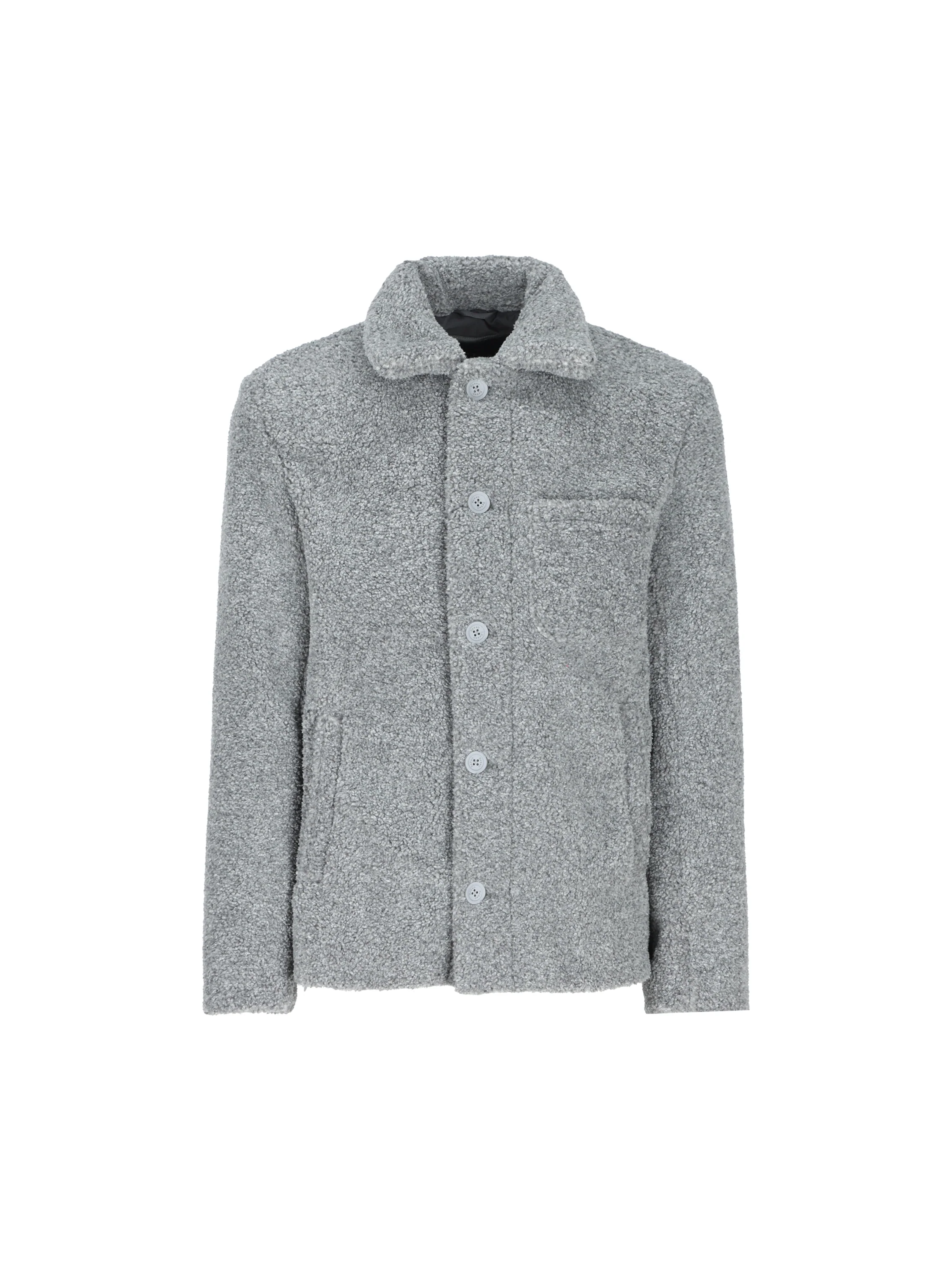 Shacket realizzata in tessuto effetto orsetto GI000686U 127359420 HERNO 