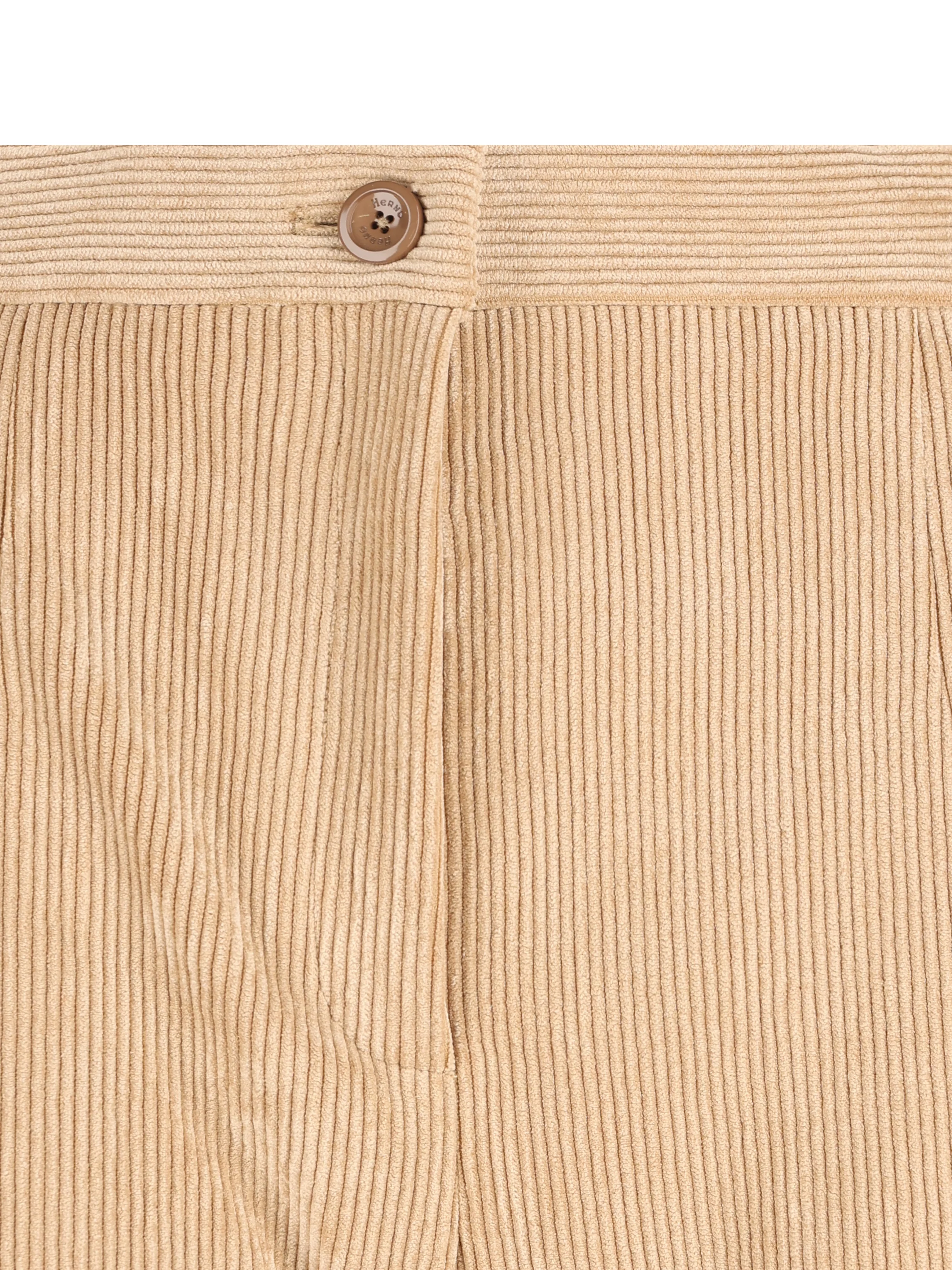 Pantaloni Herno in velluto a coste cammello chiaro PT000268D 129322113 HERNO 