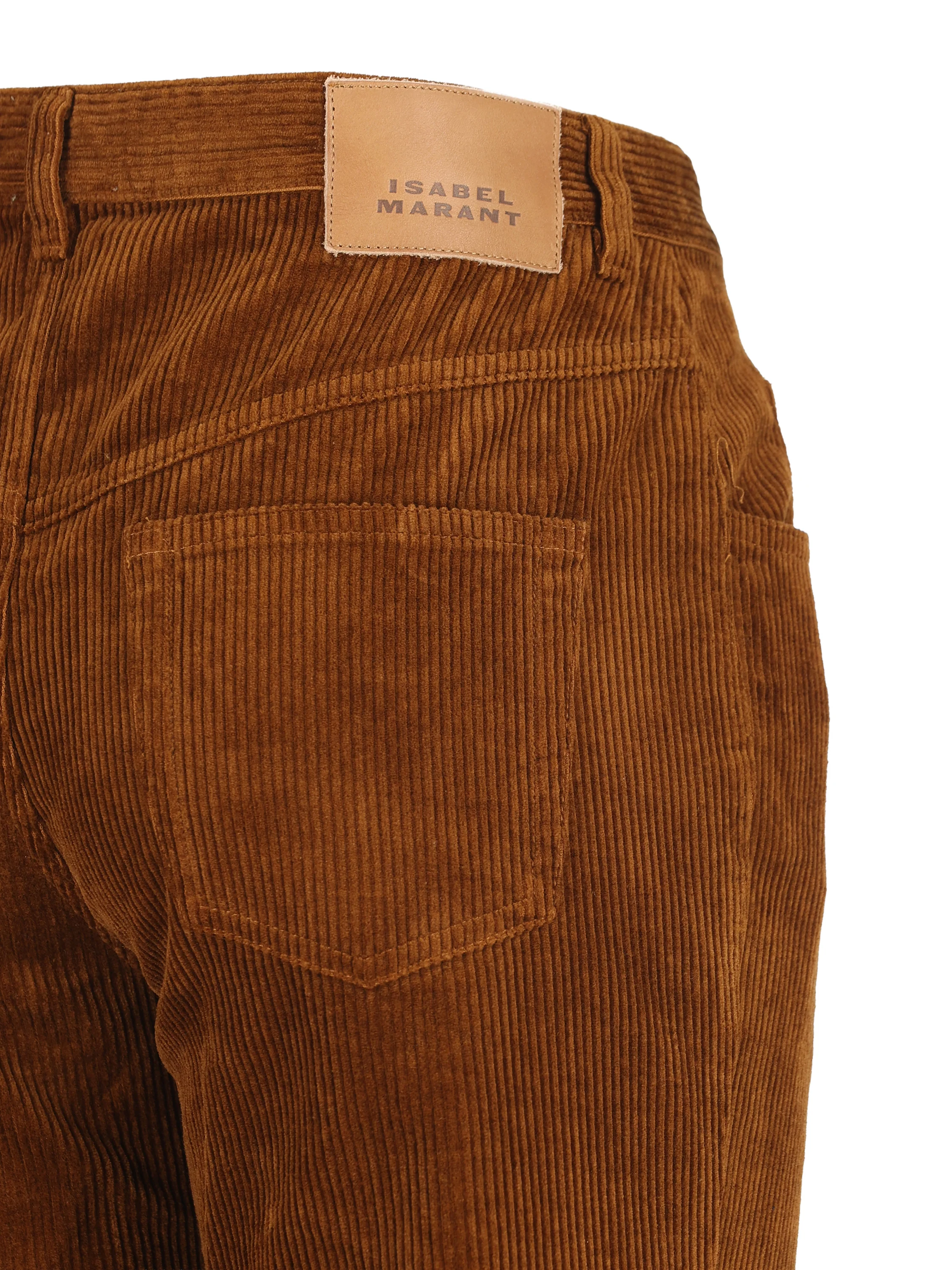 Pantaloni in cotone e lino. 26APA0708FA-D3G02E 50CA ISABEL MARANT ETOILE