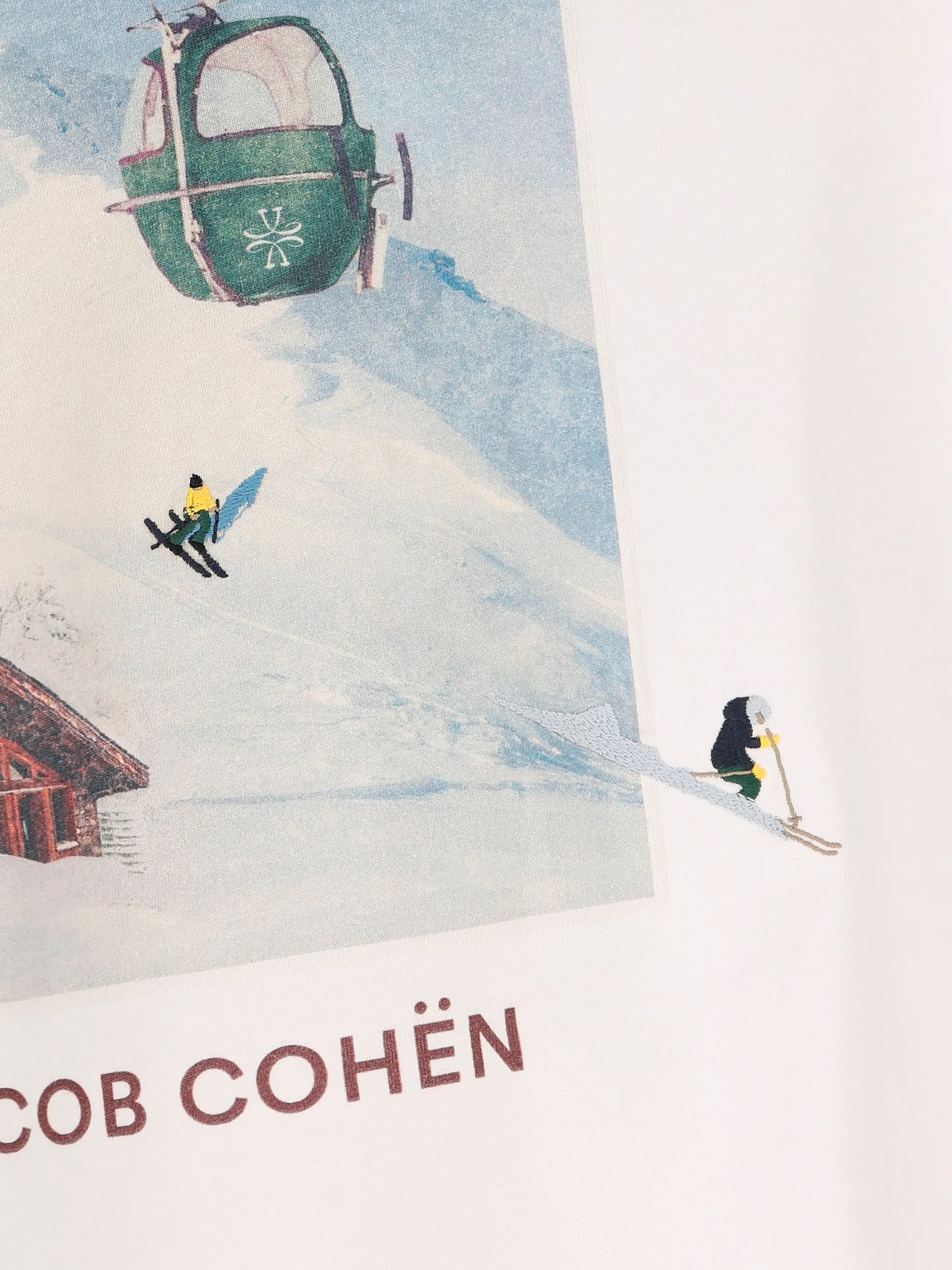 T-shirt in cotone con stampa Ski Resort 4R002004 M4530A00 JACOB COHËN 
