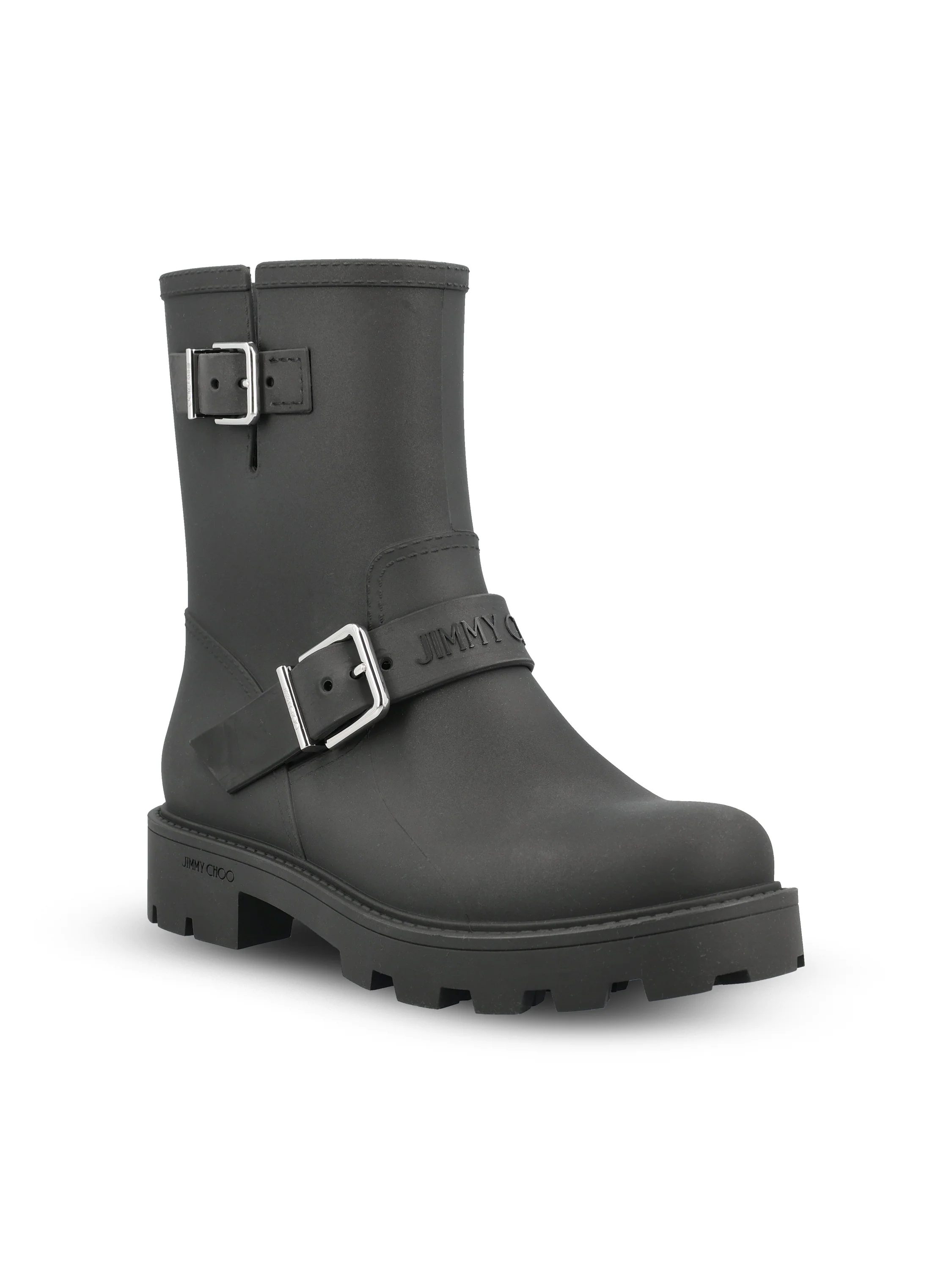 Stivaletti realizzati in gomma. BIKER RAIN TPYBLACK JIMMY CHOO 