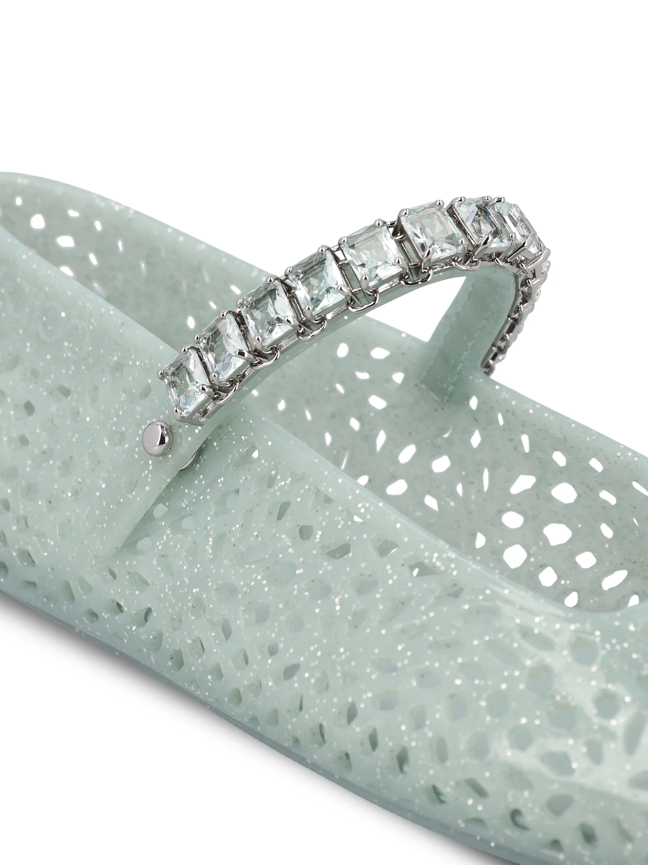 Ballerine realizzate in TPU. THE JELLY NTXLIGHT VERDE/SILVER MIX/LIGHT V JIMMY CHOO 