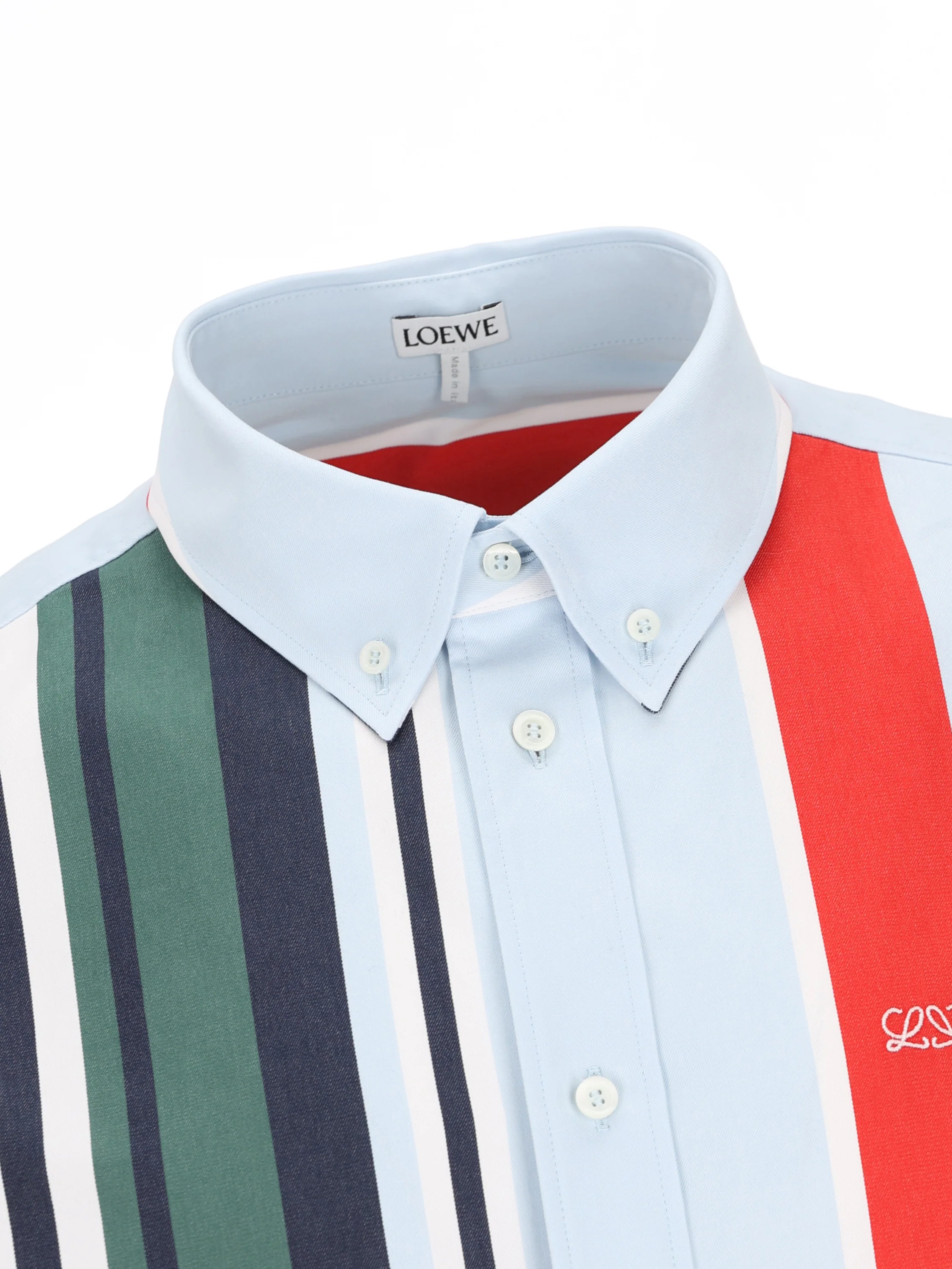 Camicia in twill di cotone. H526Y05WHN 4985 LOEWE 