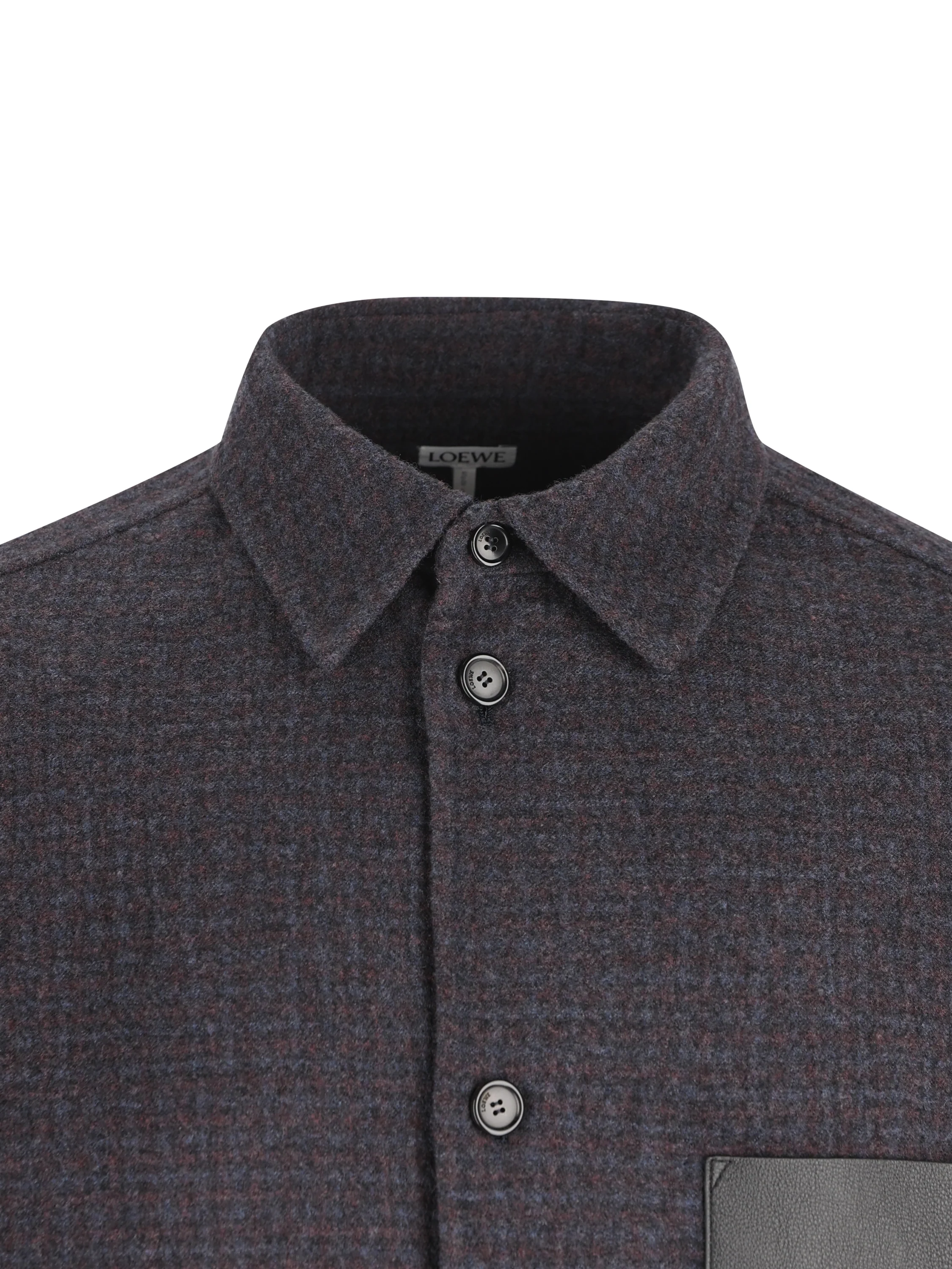 Giacca-camicia Loewe in misto lana e seta H526Y05WI5 5190 LOEWE 