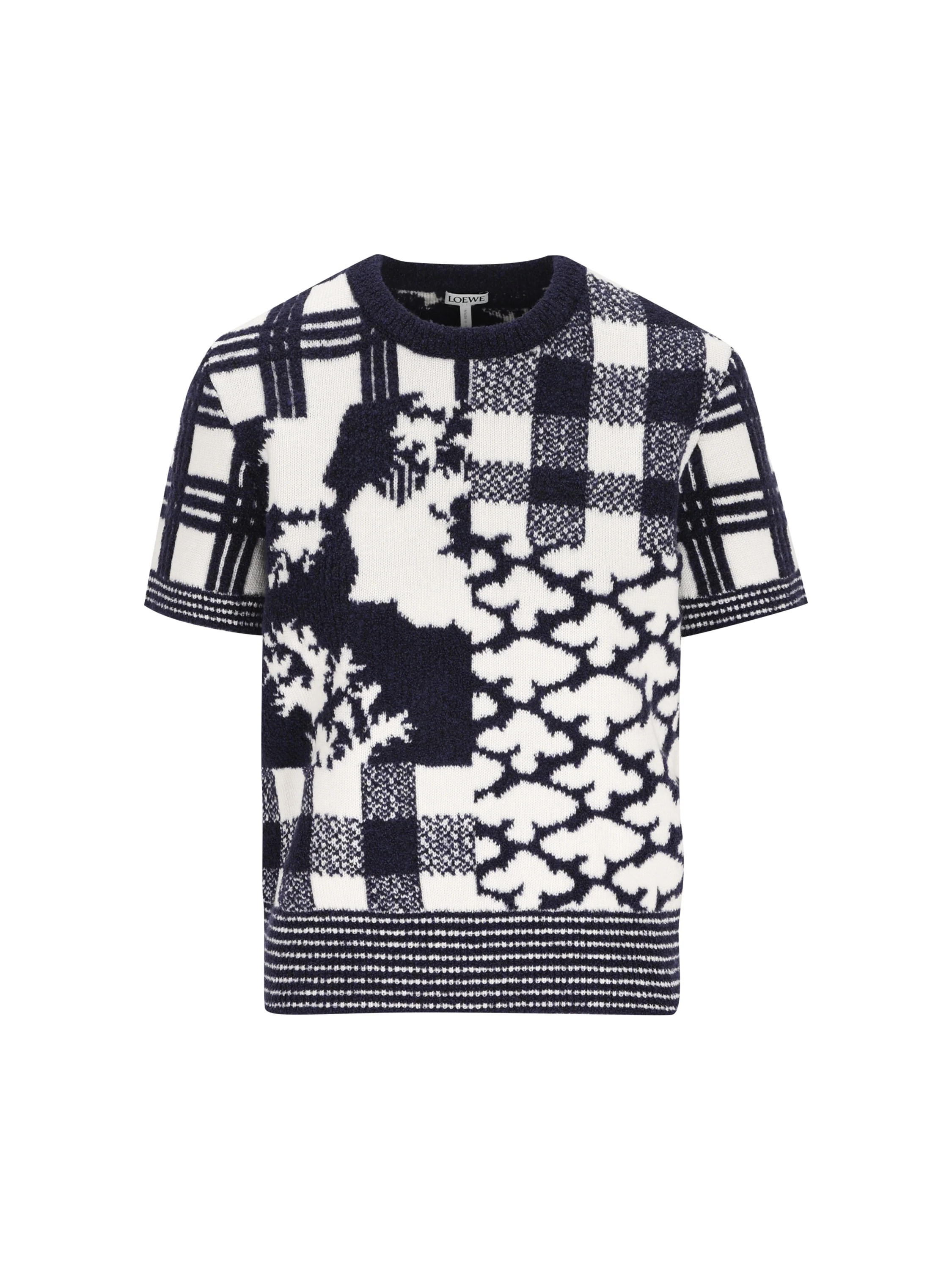 Maglione in jacquard di lana double face. S540Y14KI8 5118 LOEWE 