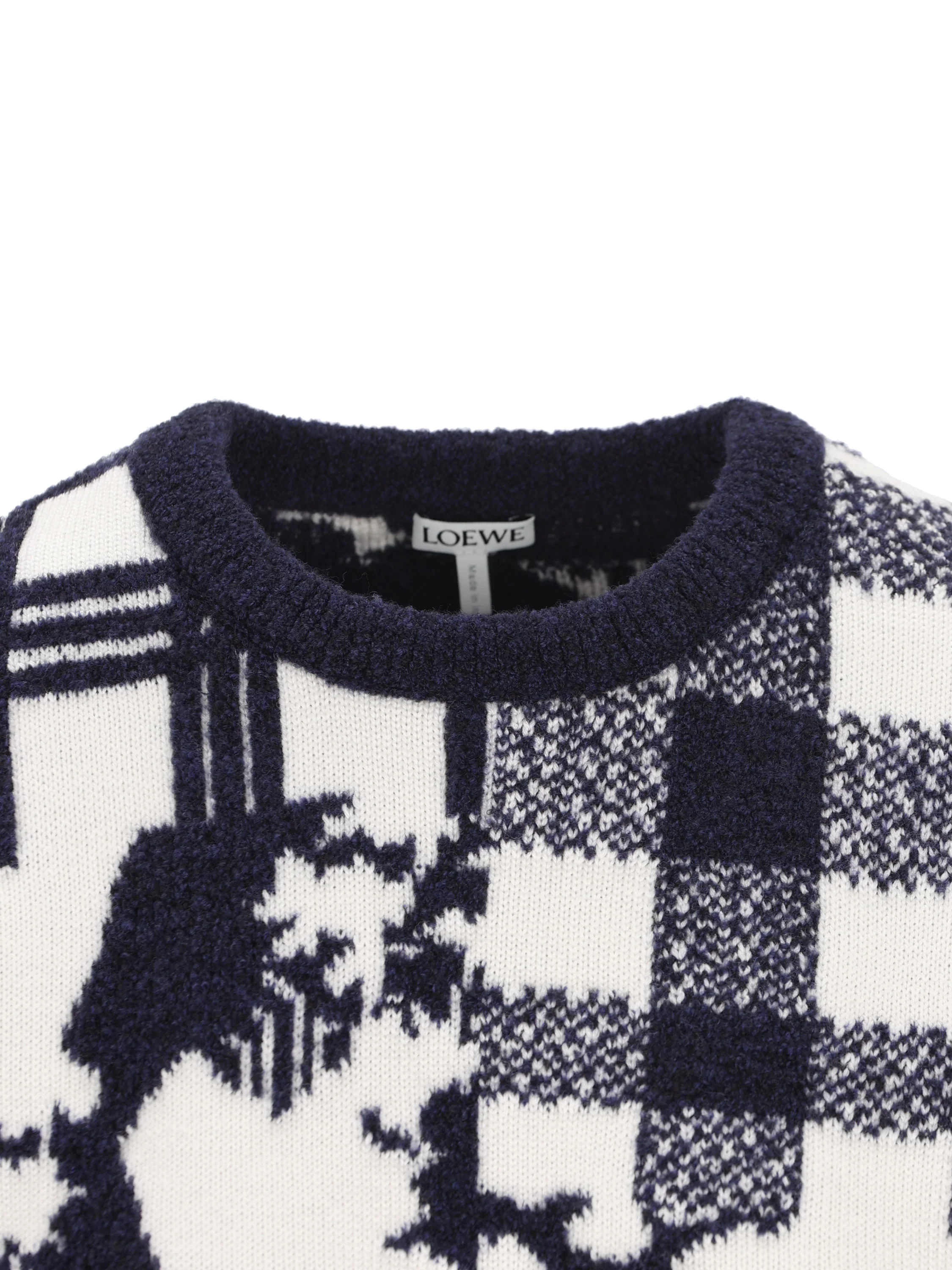 Maglione in jacquard di lana double face. S540Y14KI8 5118 LOEWE 