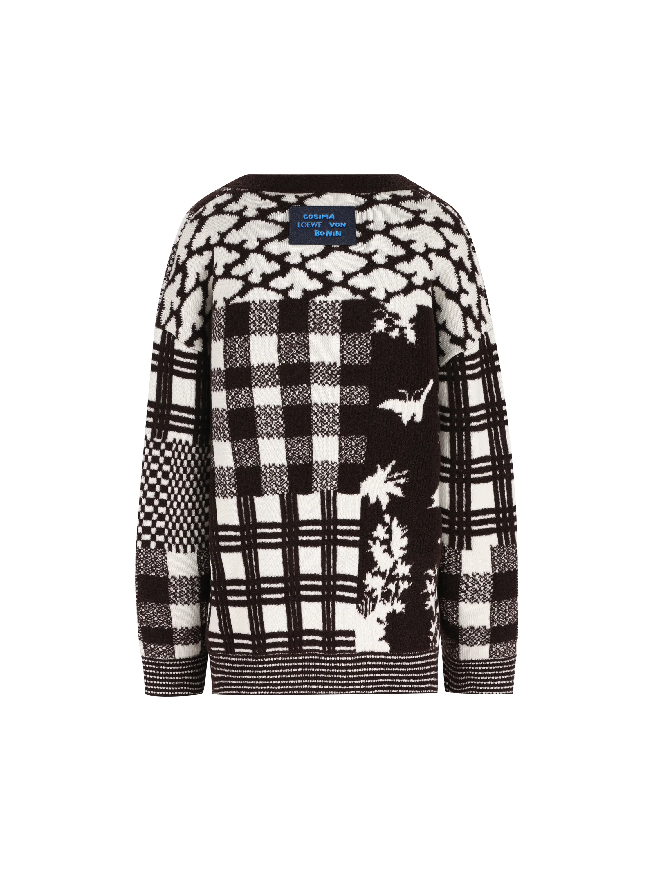 Cardigan in jacquard di lana. S540Y16KAA 2621 LOEWE 