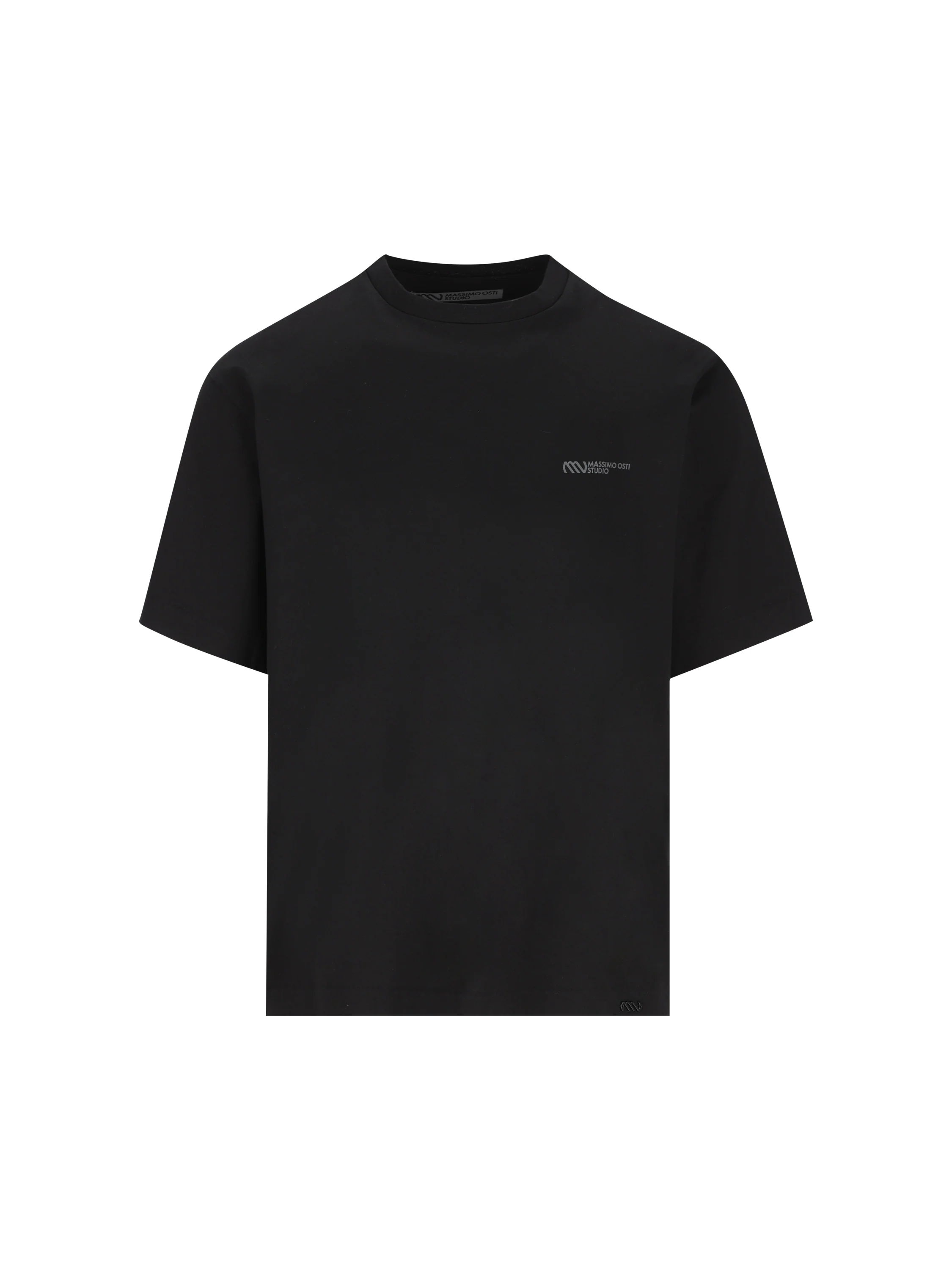 T-Shirt in cotone. 21MMTS019A 110521G999 MASSIMO OSTI STUDIO 