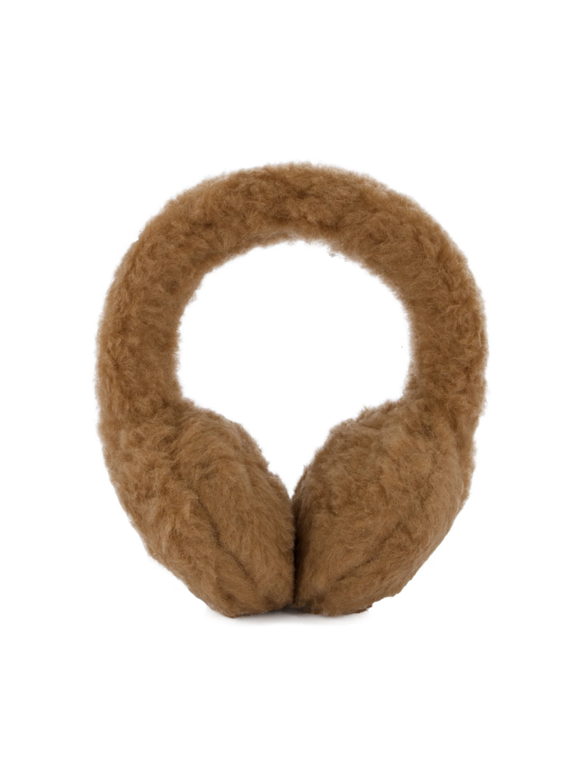Paraorecchie Teddy in Cammello e Seta 2624576132600 001 MAX MARA