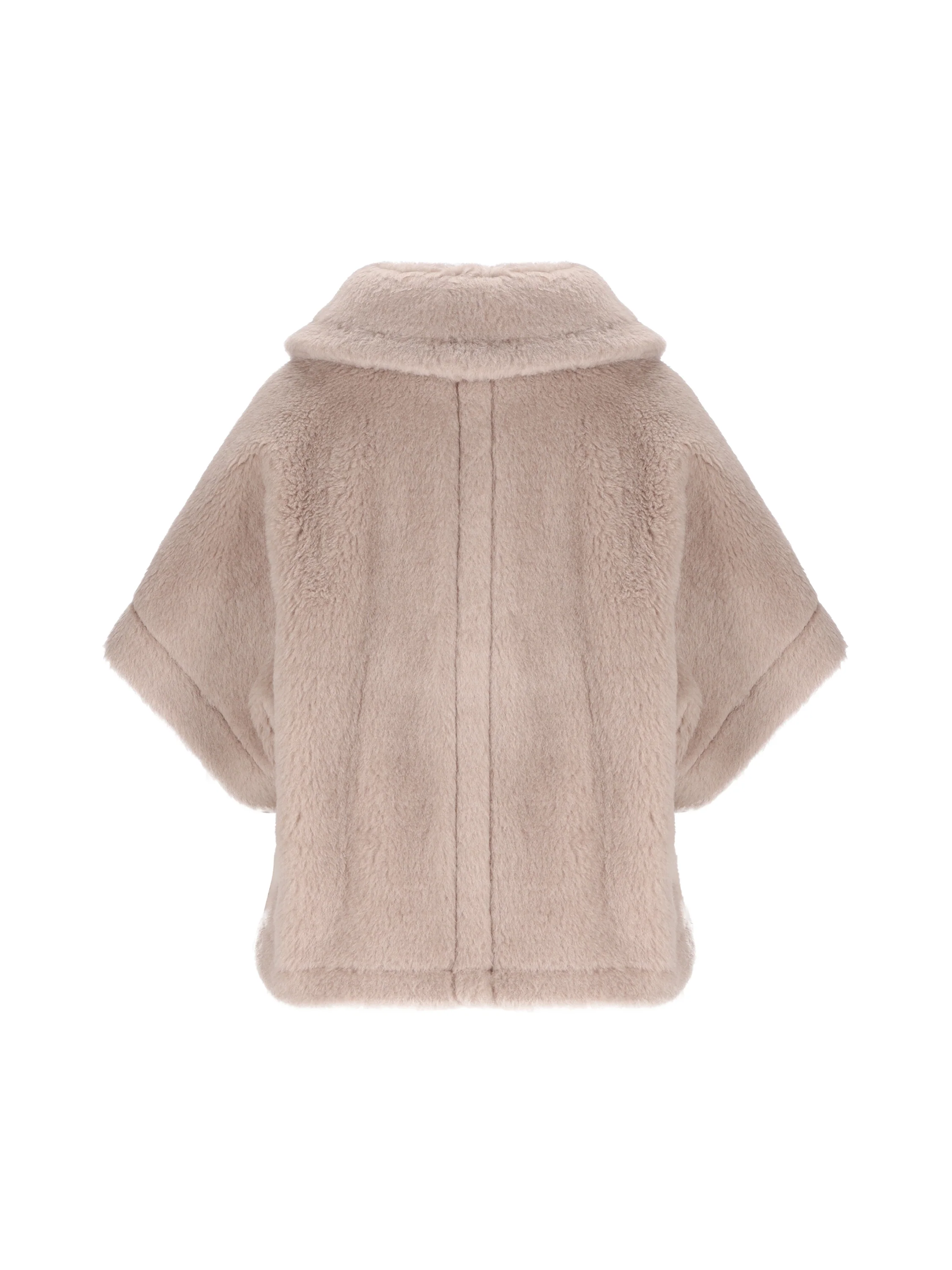 Cappa boxy in Teddy di alpaca e lana 2624736242600 002 MAX MARA 