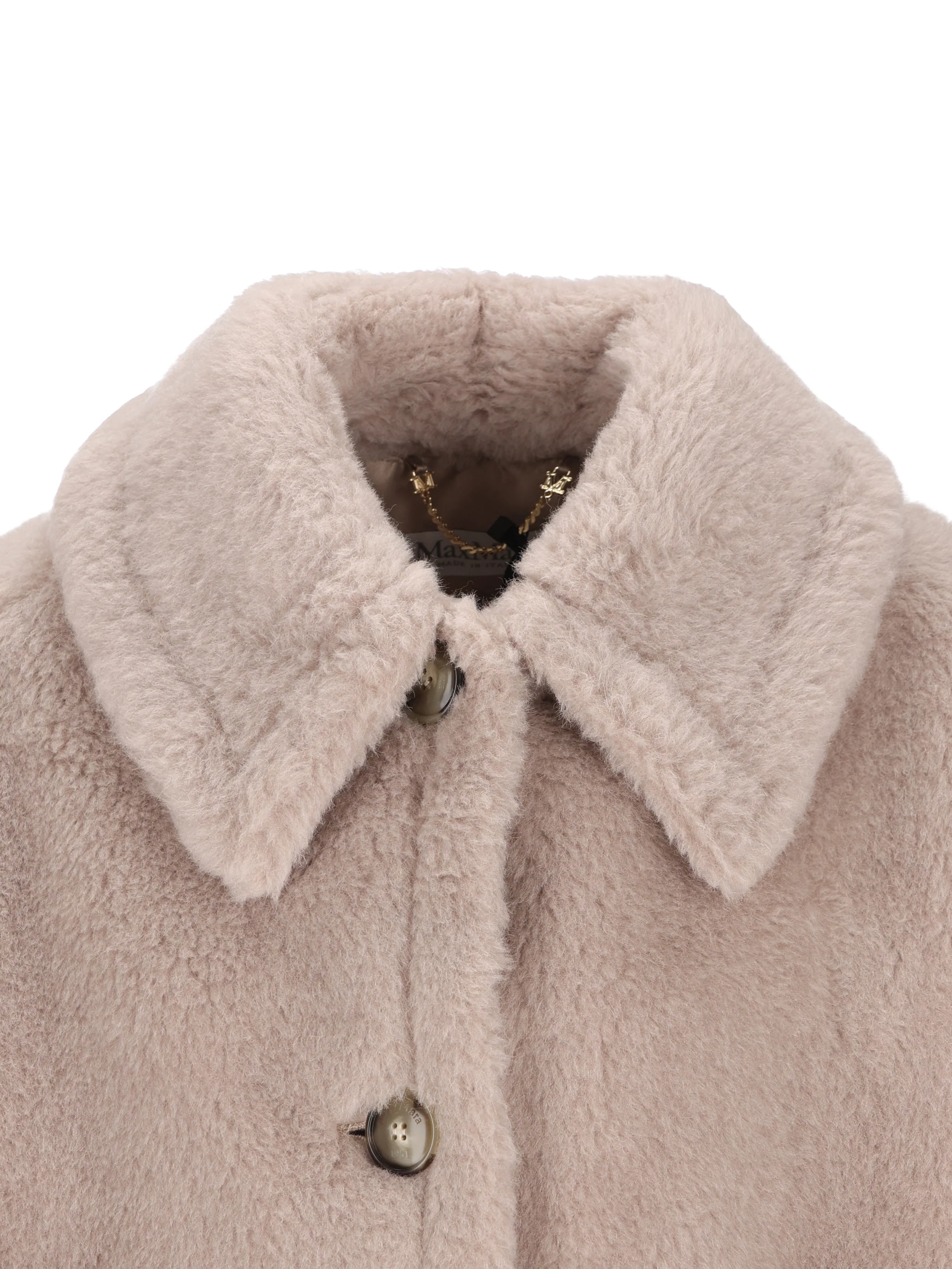 Cappa boxy in Teddy di alpaca e lana 2624736242600 002 MAX MARA 