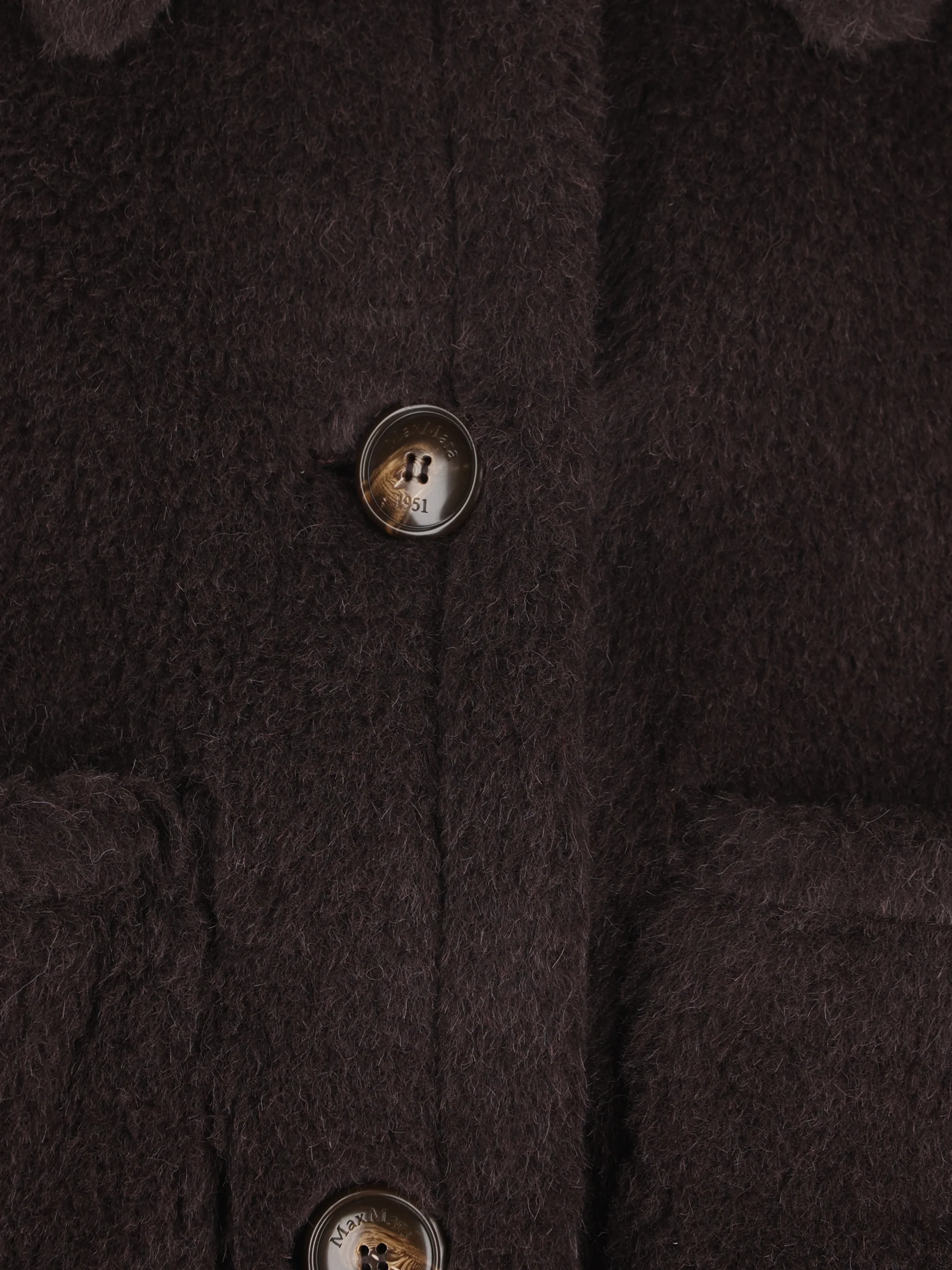 Cappa boxy in Teddy di alpaca e lana 2624736242600 014 MAX MARA 