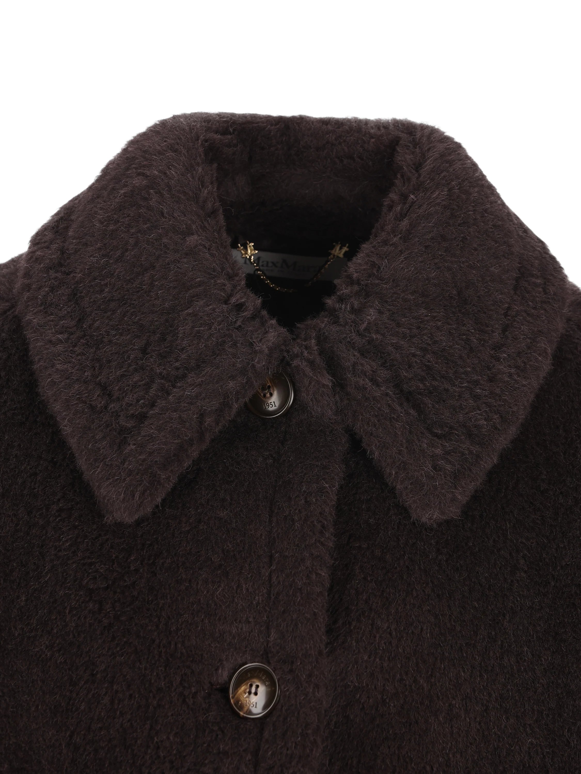 Cappa boxy in Teddy di alpaca e lana 2624736242600 014 MAX MARA 