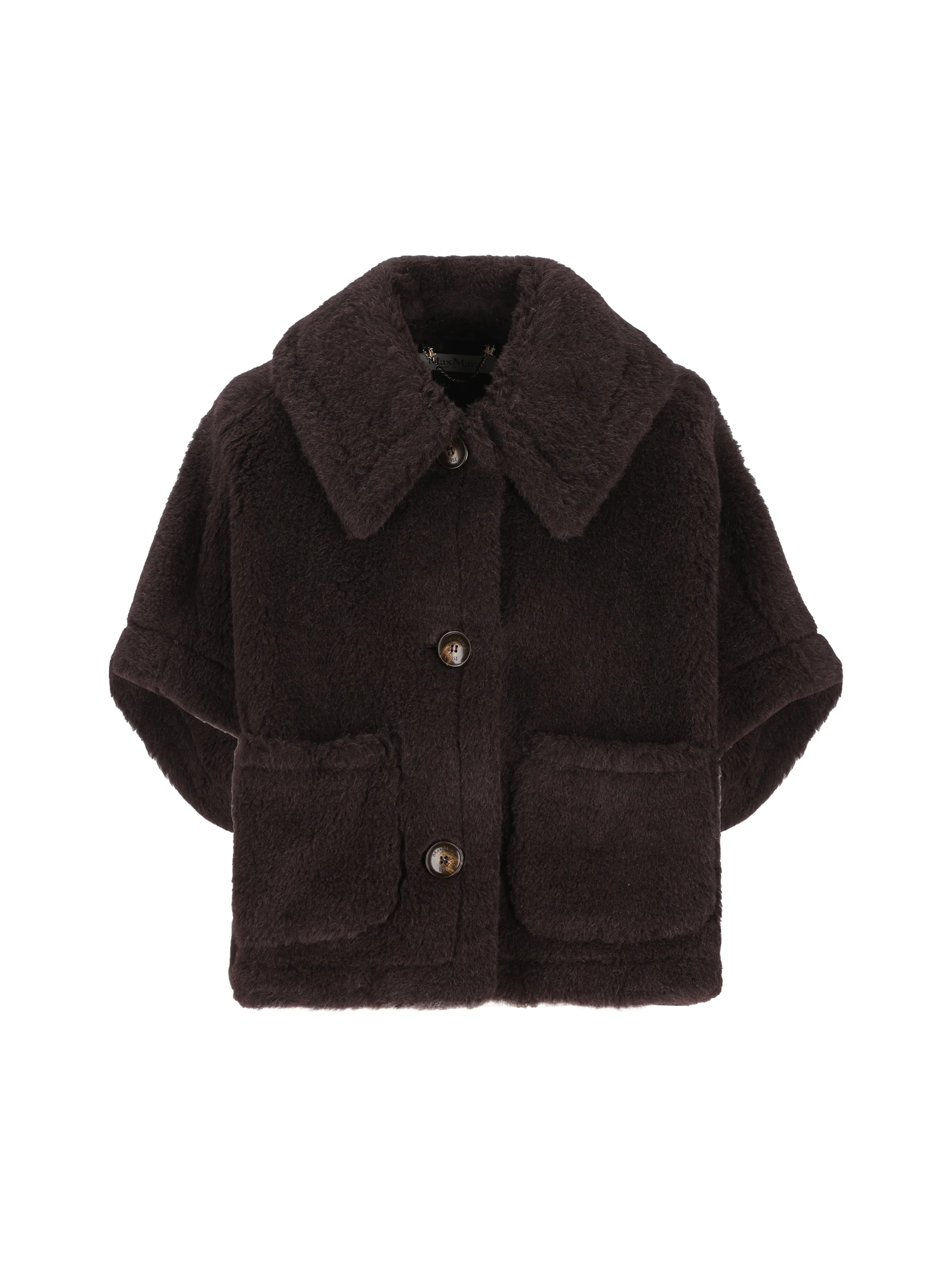 Cappa boxy in Teddy di alpaca e lana 2624736242600 014 MAX MARA 